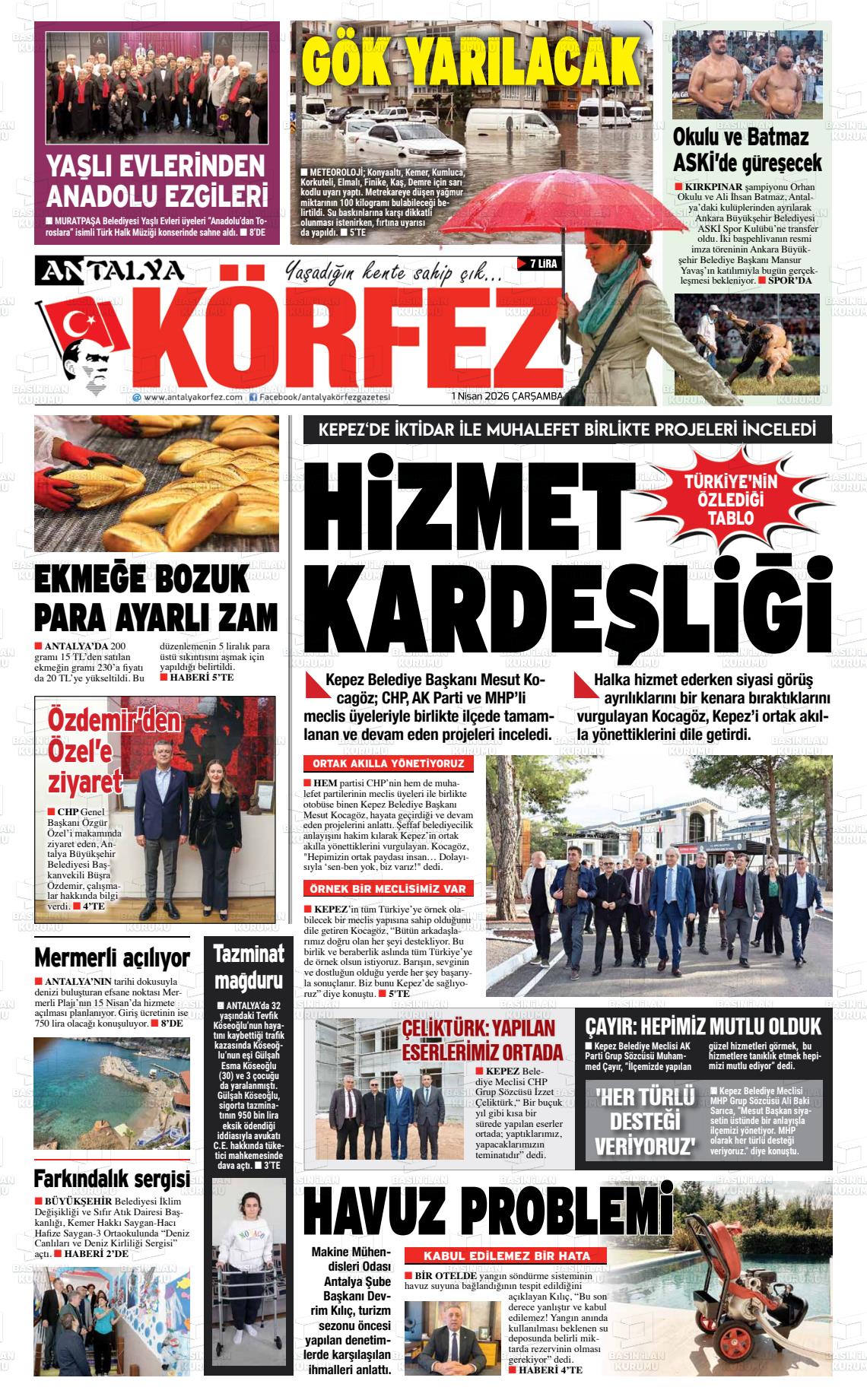 Antalya Korfez 01.04.2026