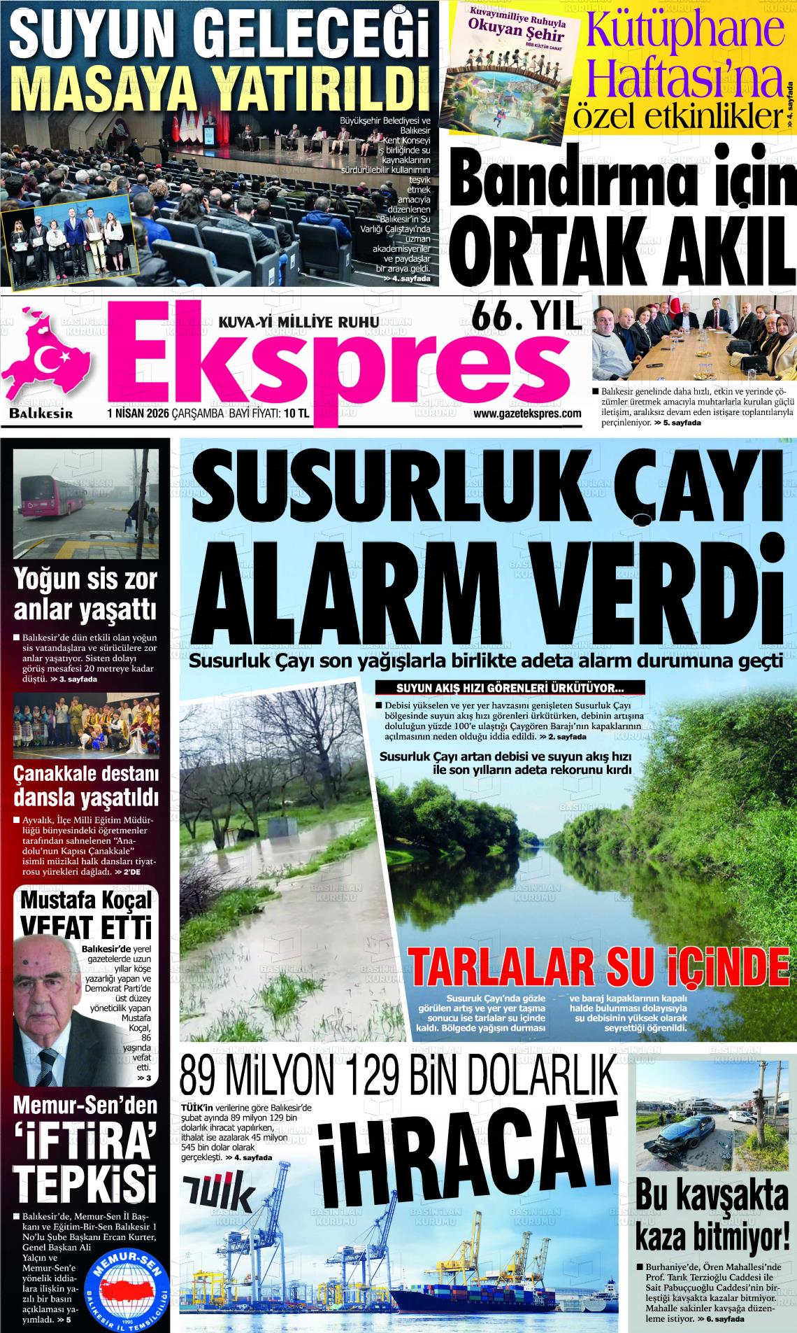 Balikesir Ekspres 01.04.2026