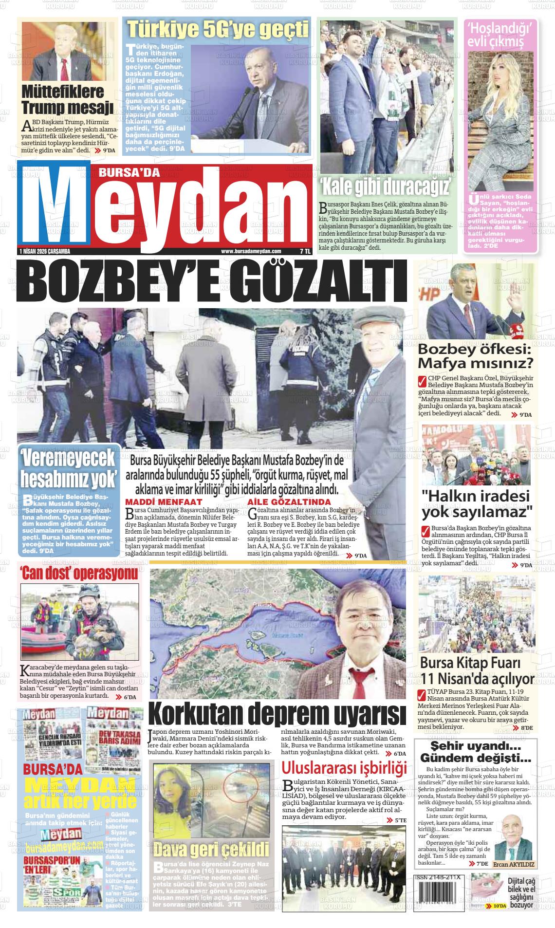 Bursa Dameydan 01.04.2026