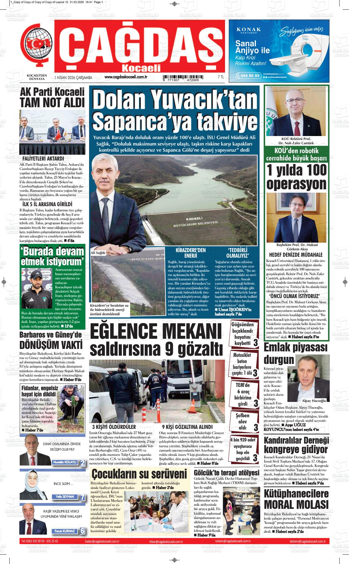 Kocaeli Cagdas 01.04.2026