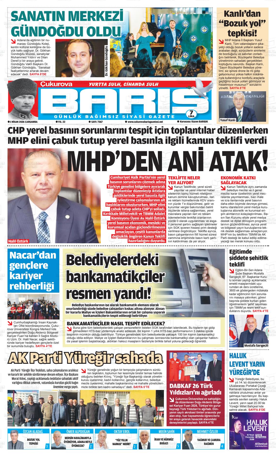 Adana Cukurovabaris 01.04.2026