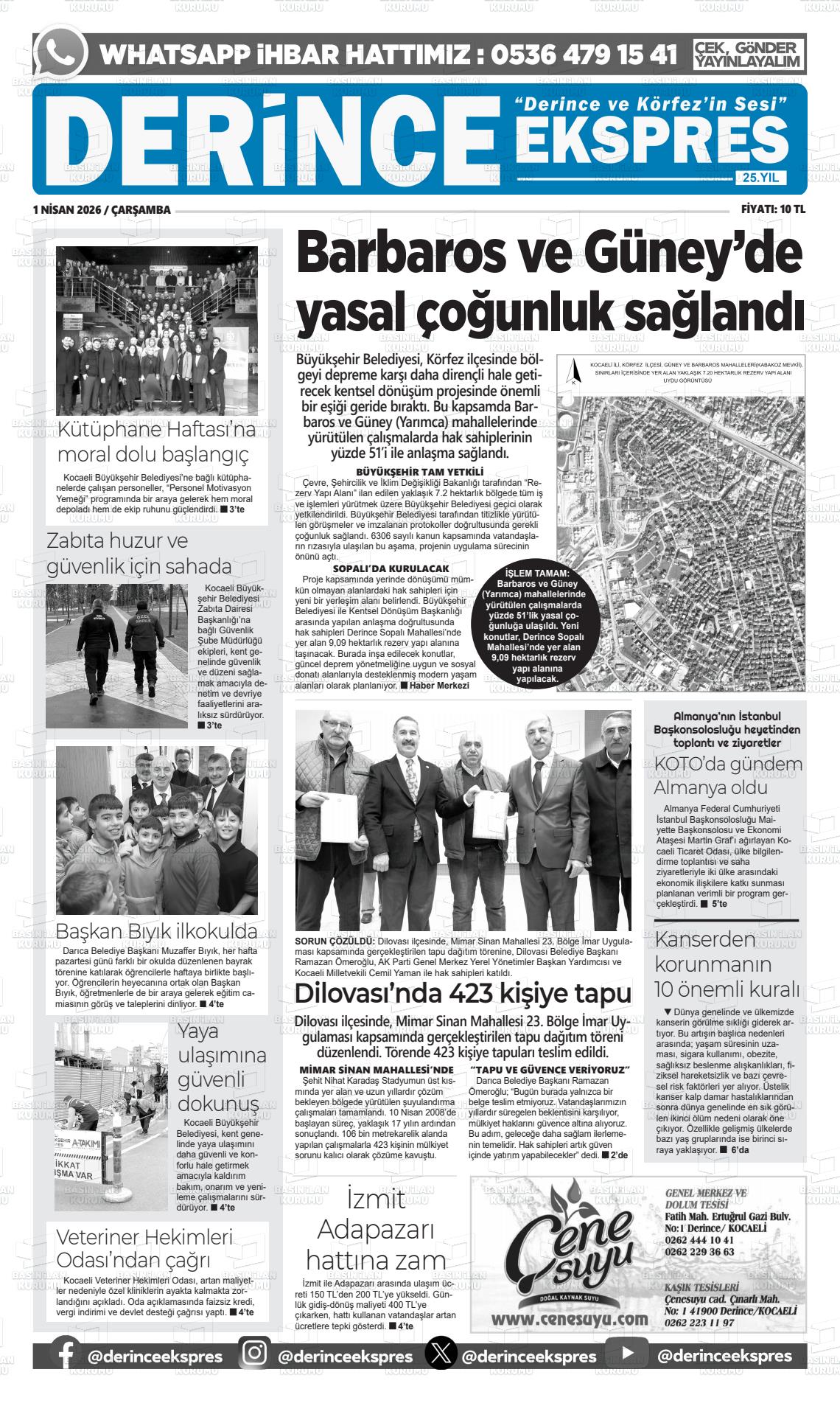 Kocaeli Derinceekspres 01.04.2026