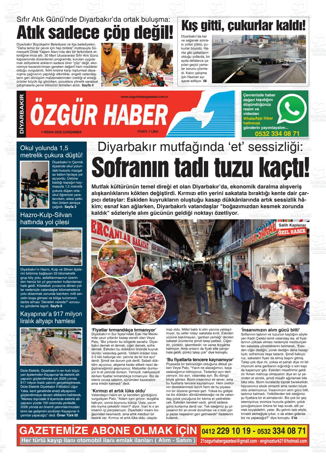 Diyarbakir Ozgurhaber 01.04.2026