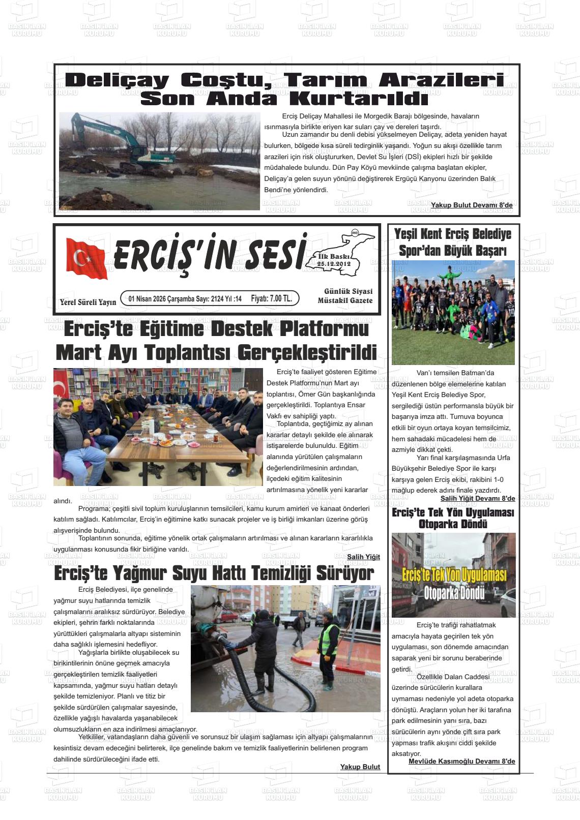 Van Ercisinsesi 01.04.2026