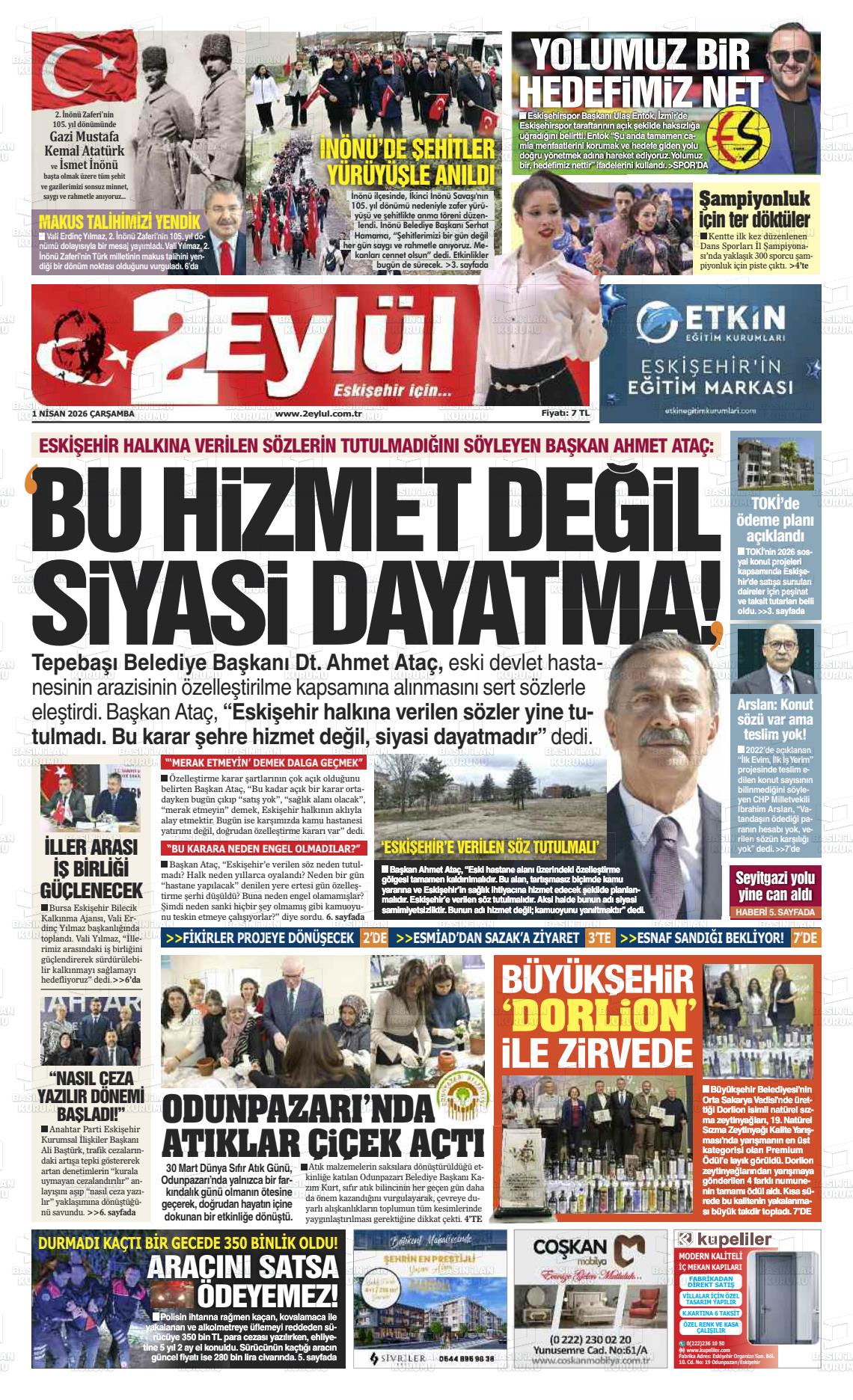 Eskisehir 2 Eylul 01.04.2026