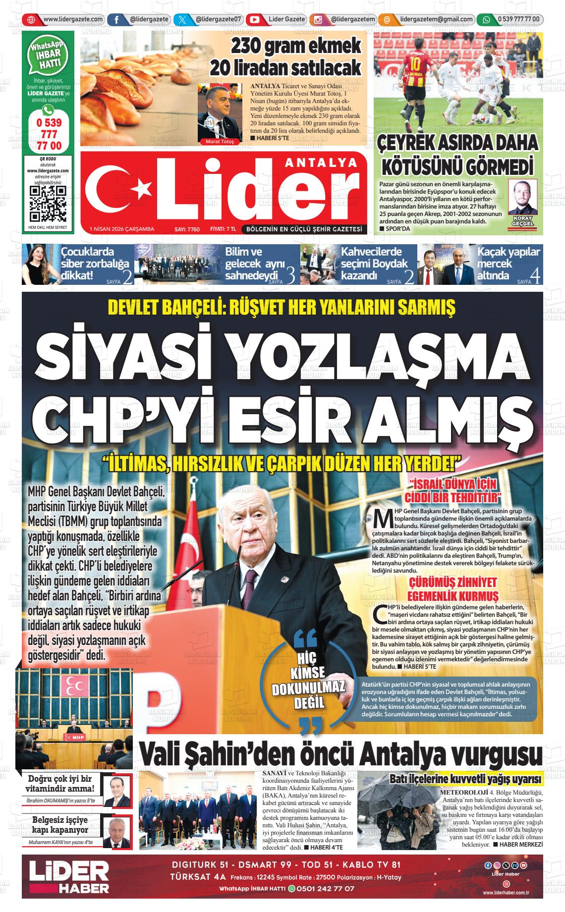 Antalya Gazetebir 01.04.2026