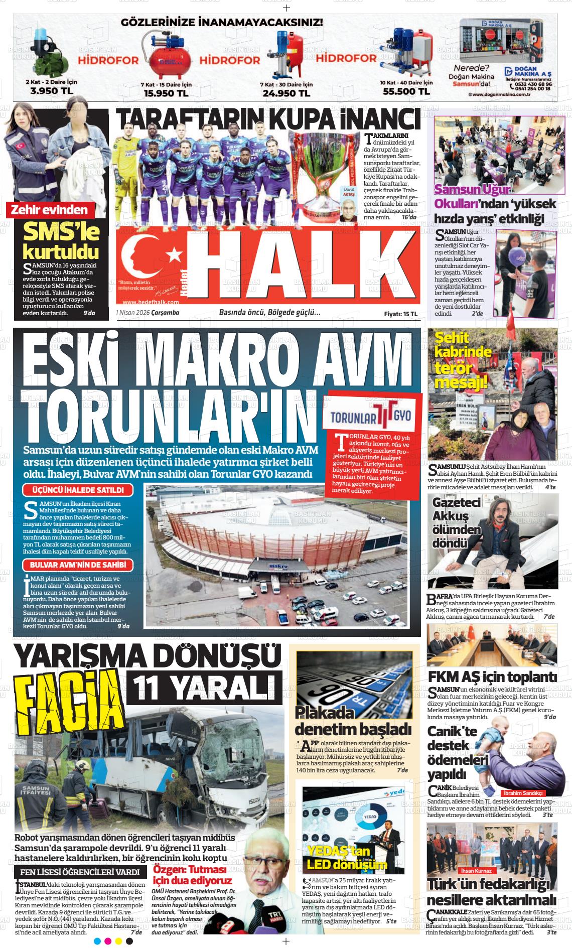 Samsun Hedefhalk 01.04.2026