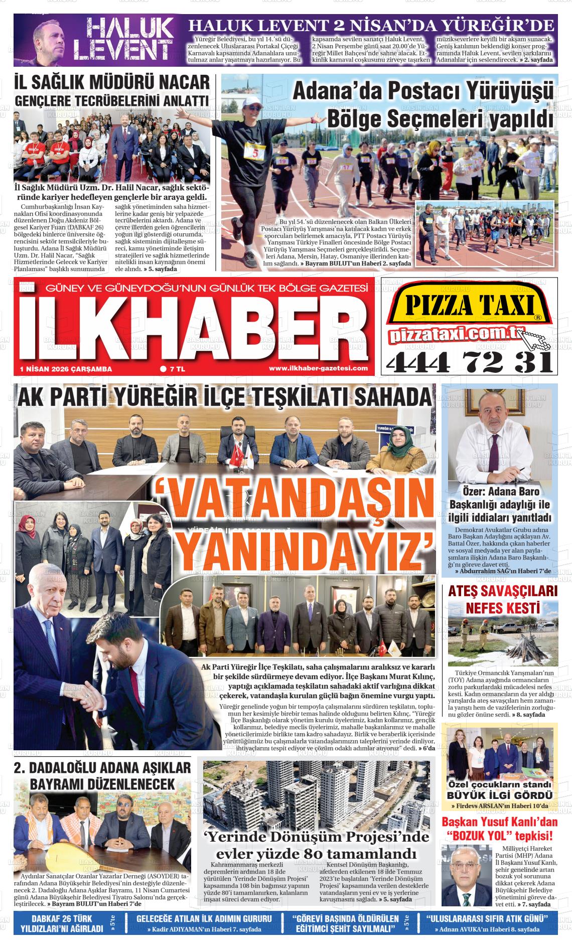 Adana Ilkhaber 01.04.2026