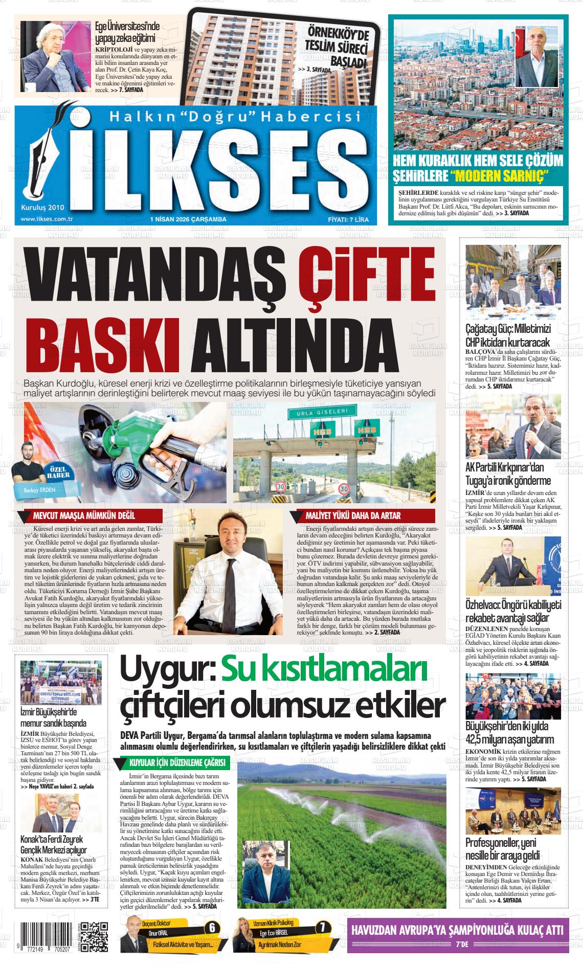 Izmir Ilkses 01.04.2026