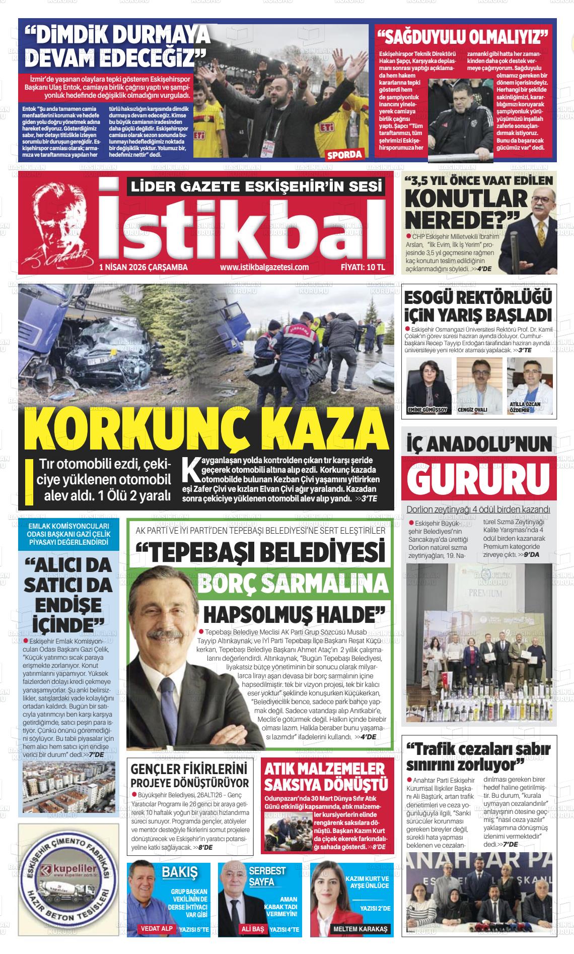 Eskisehir Istikbal 01.04.2026