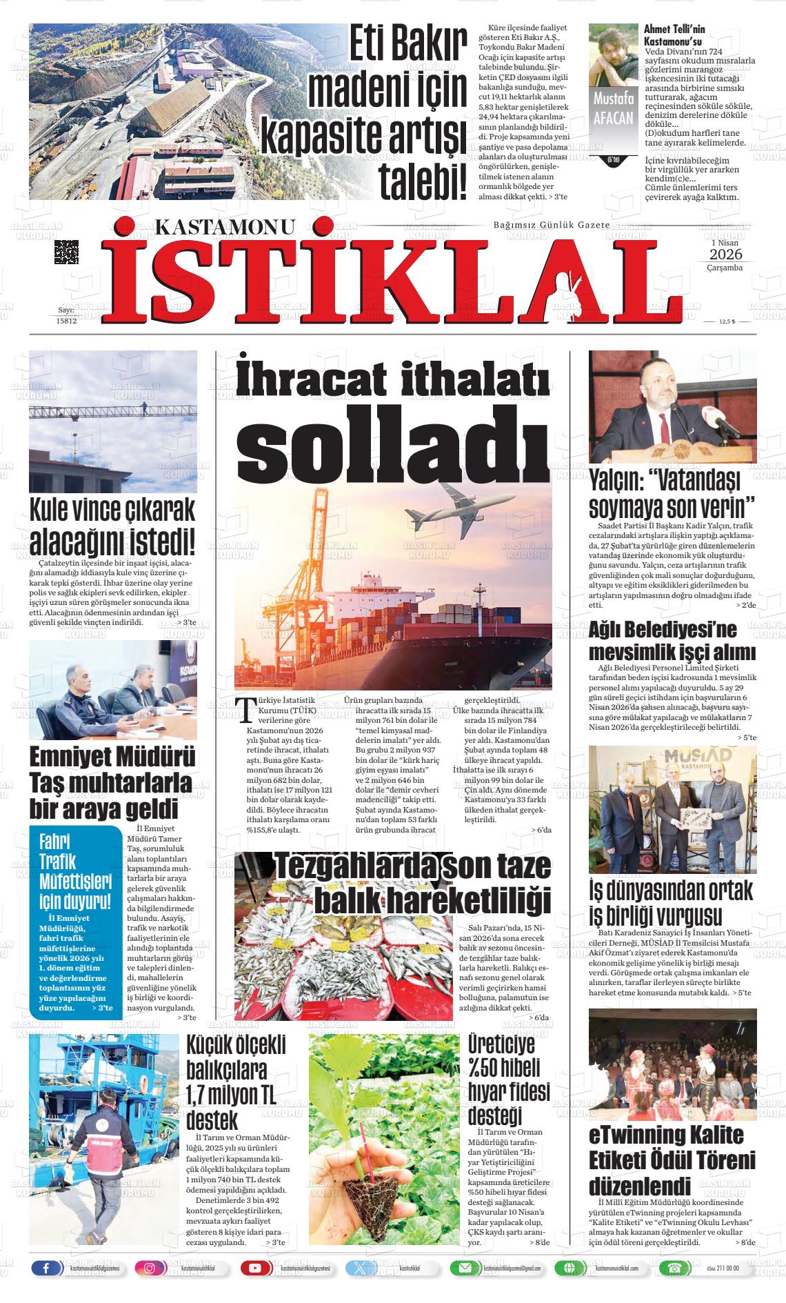 Kastamonu 01.04.2026