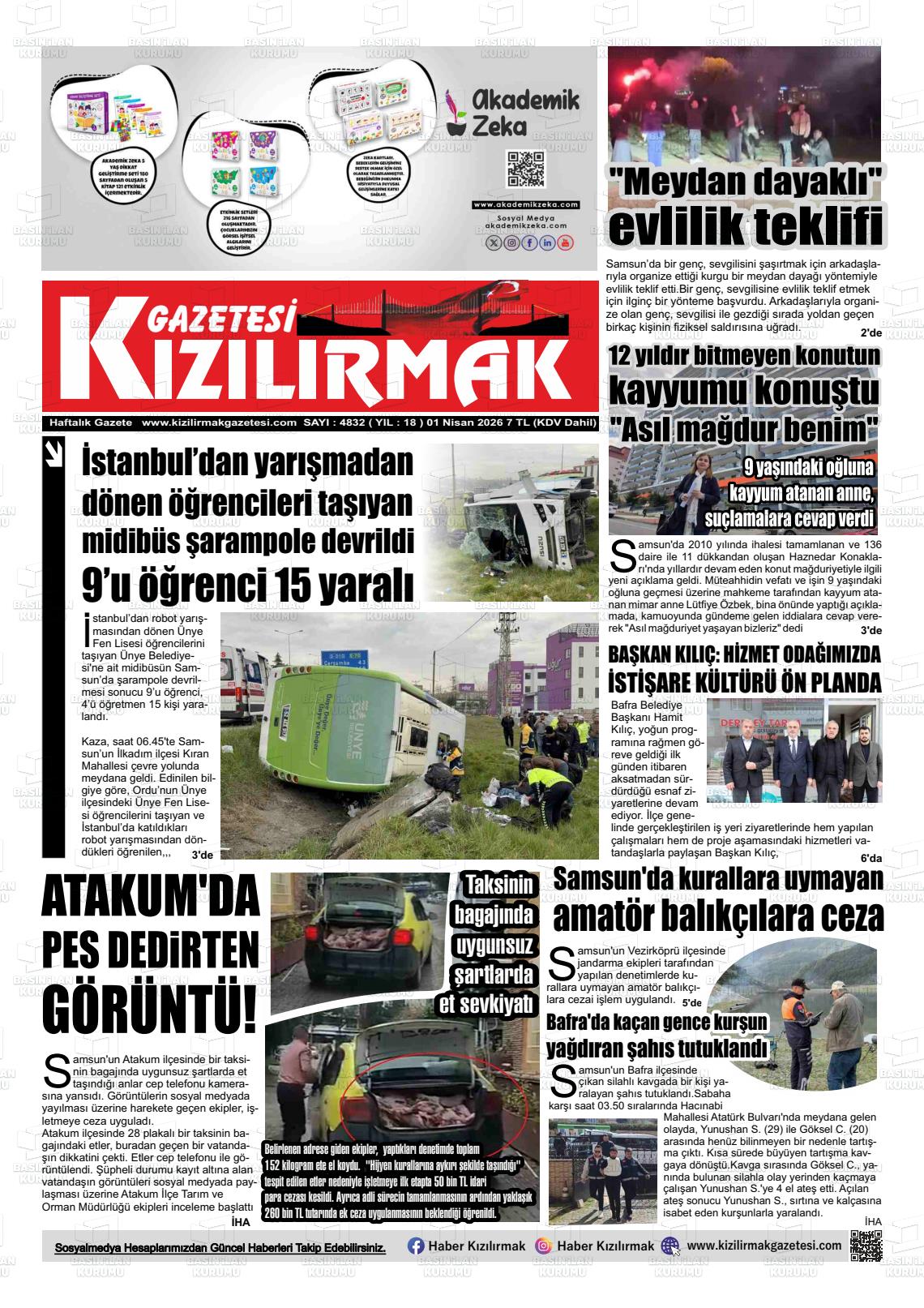 Samsun Kizilirmak 01.04.2026