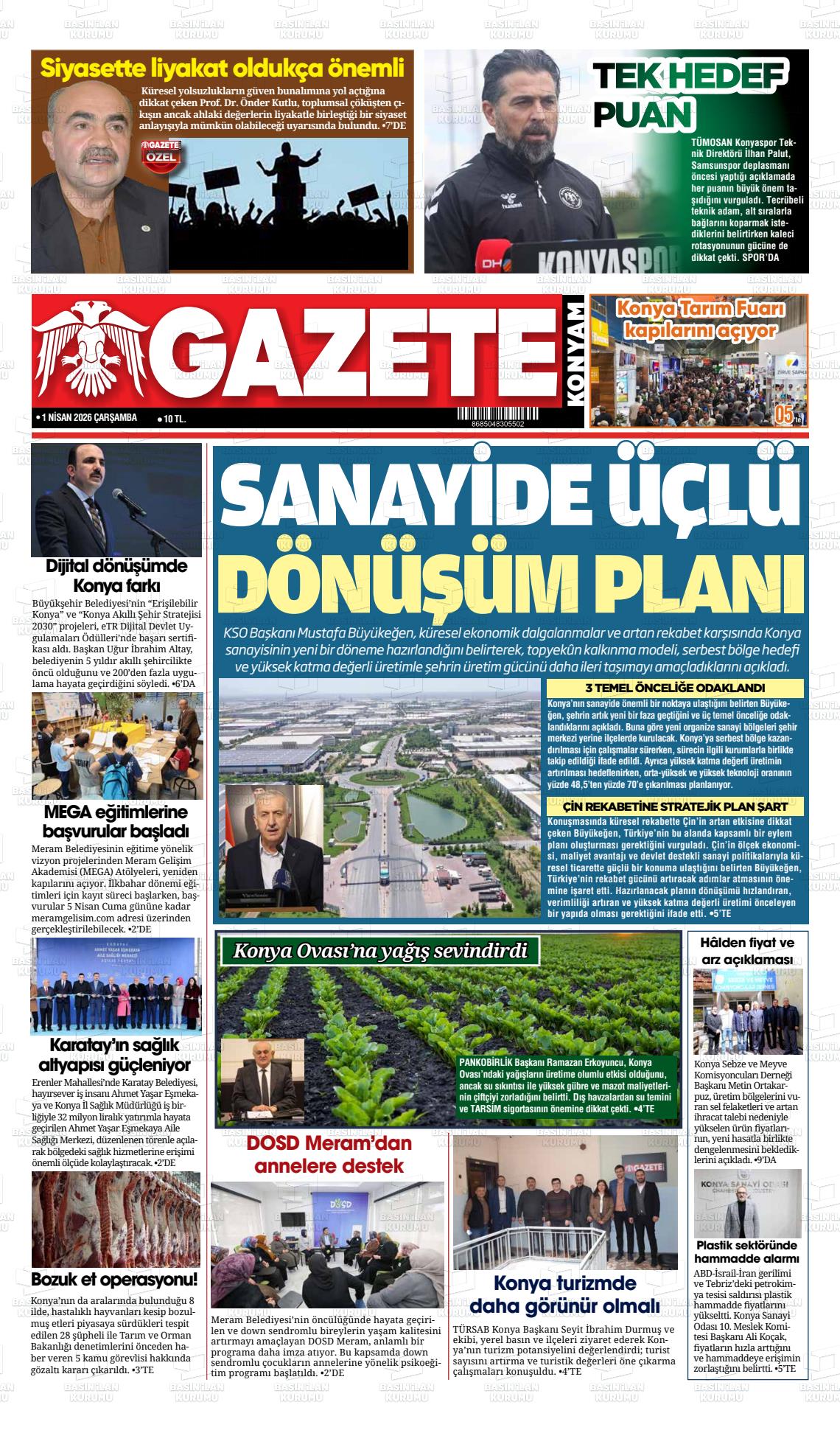Konya Yenigun 01.04.2026