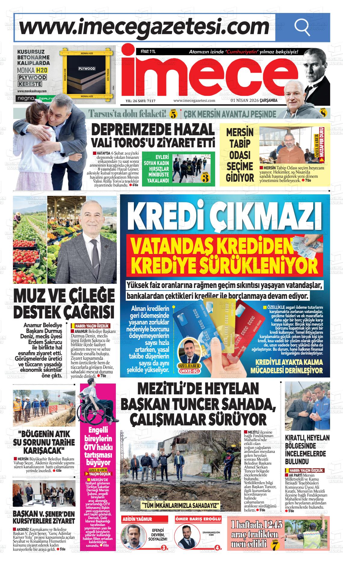 Mersin Imece 01.04.2026