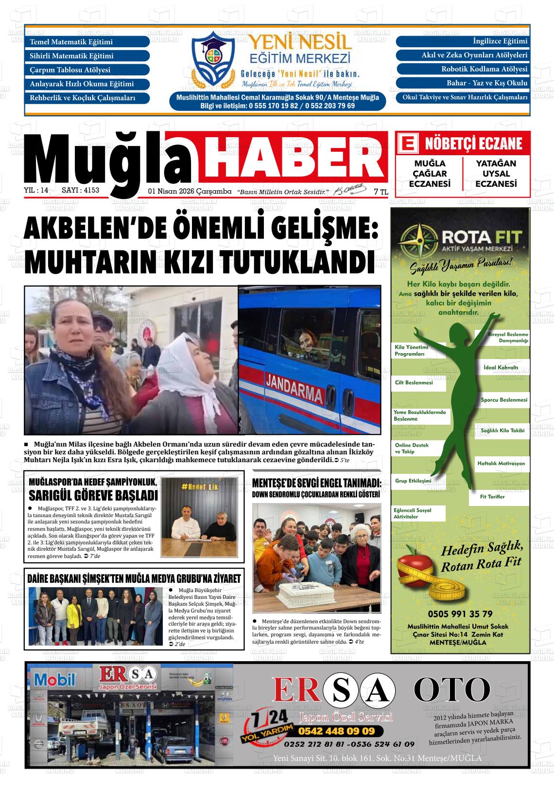 Mugla Haber 01.04.2026