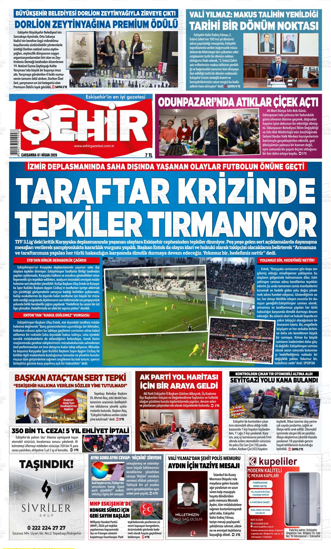 Eskisehir Sehir 01.04.2026