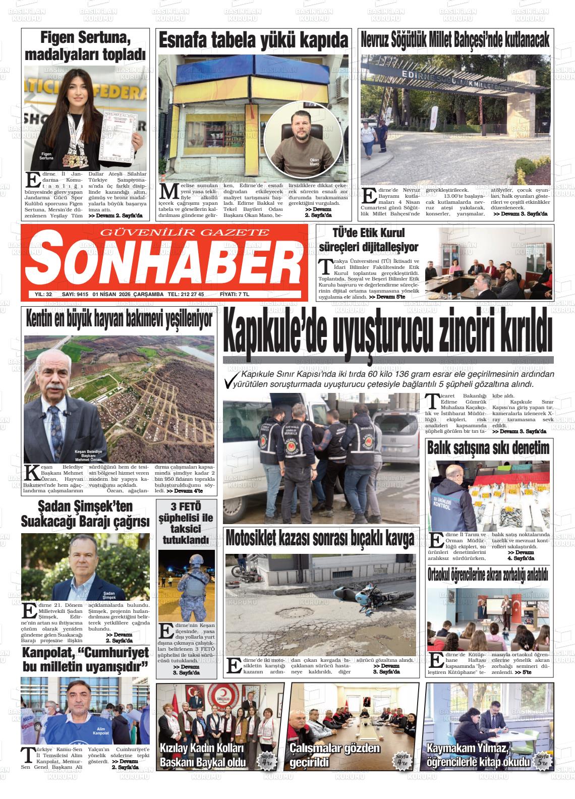 Eskisehir Sonhaber 01.04.2026