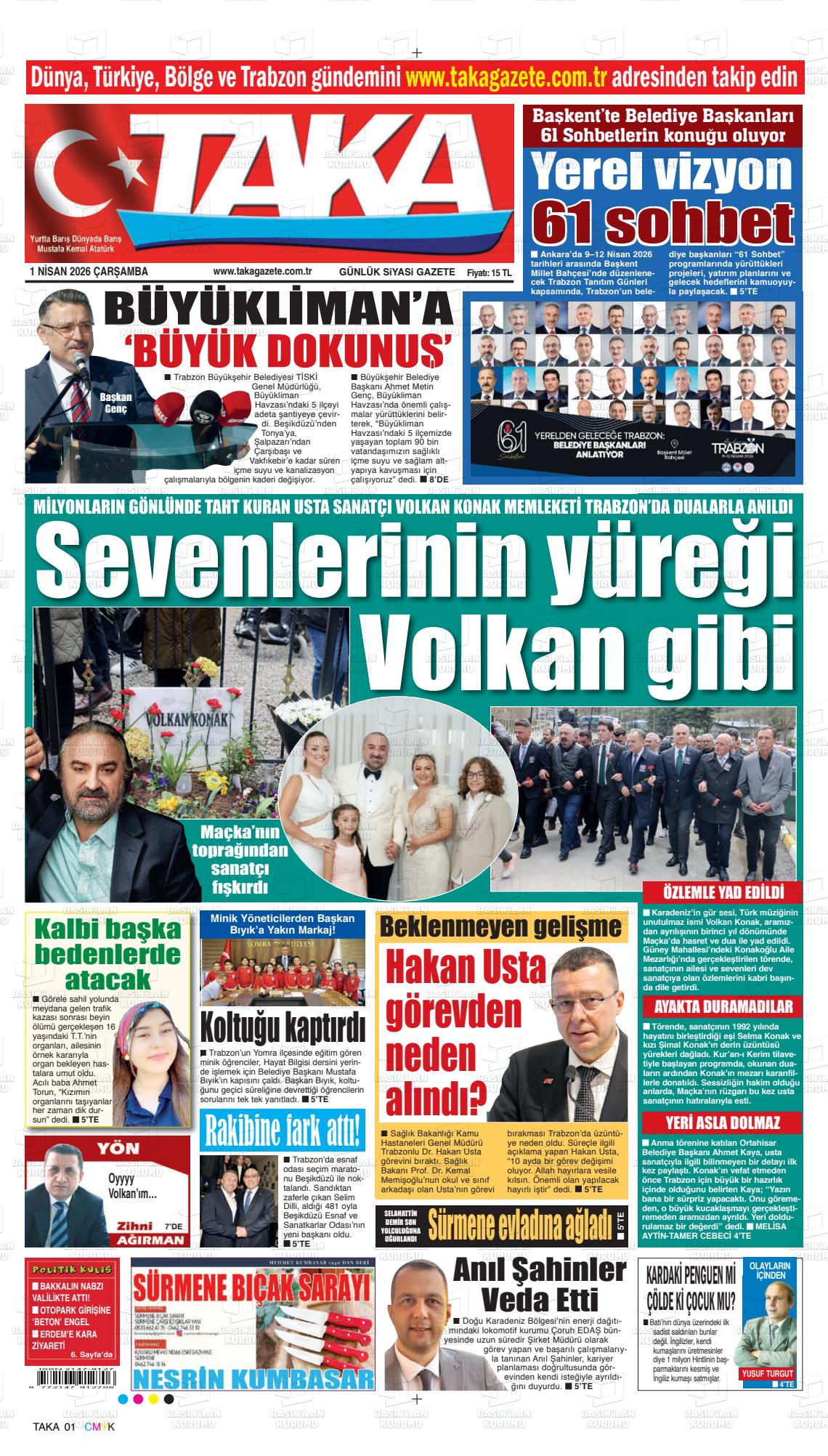 Trabzon Taka 01.04.2026