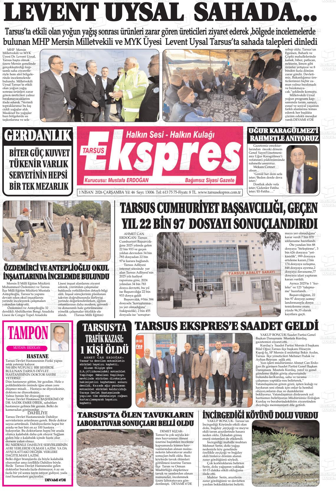 Mersin Tarsusekspres 01.04.2026