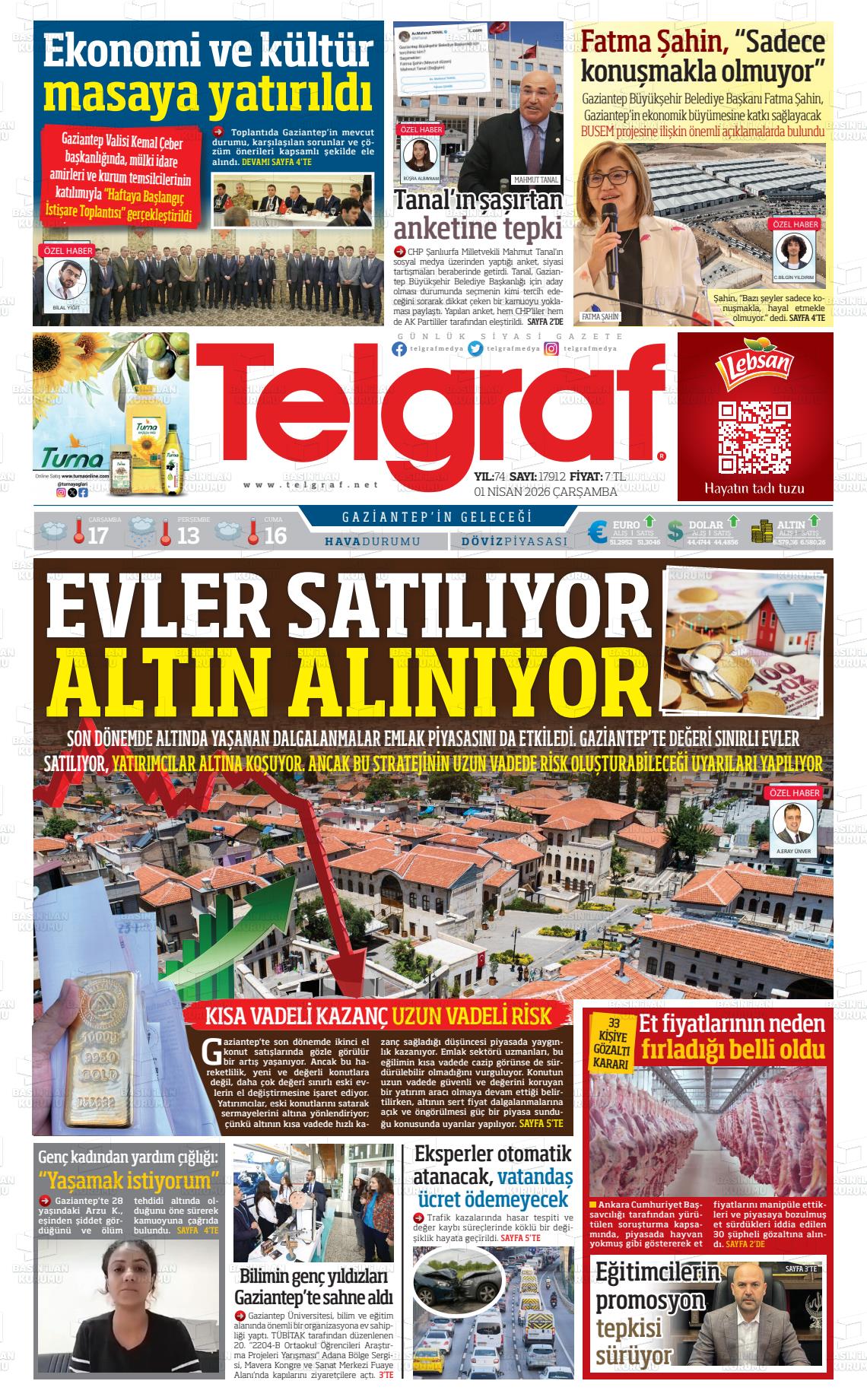 Gaziantep Telgraf 01.04.2026
