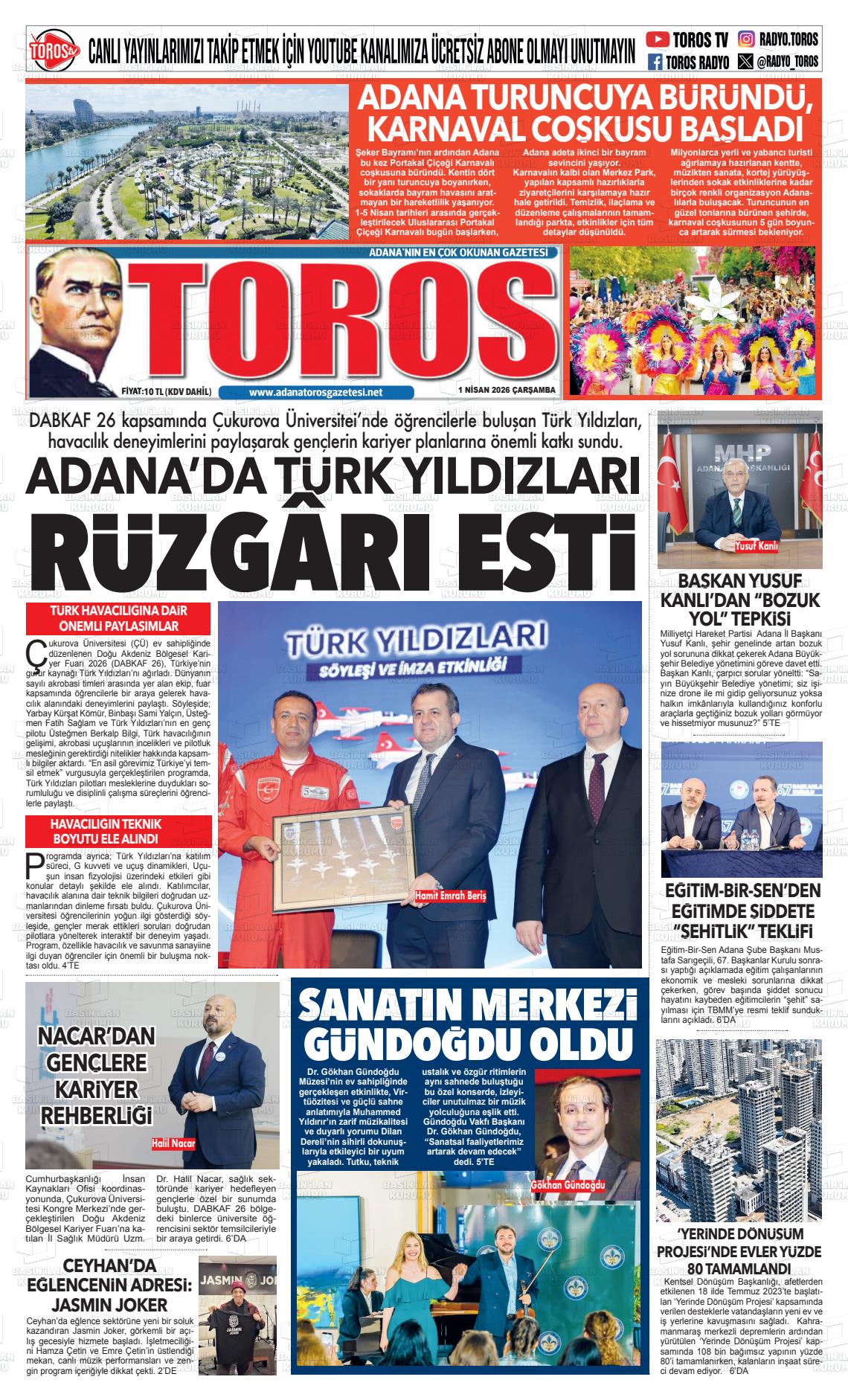 Antalya Toros 01.04.2026