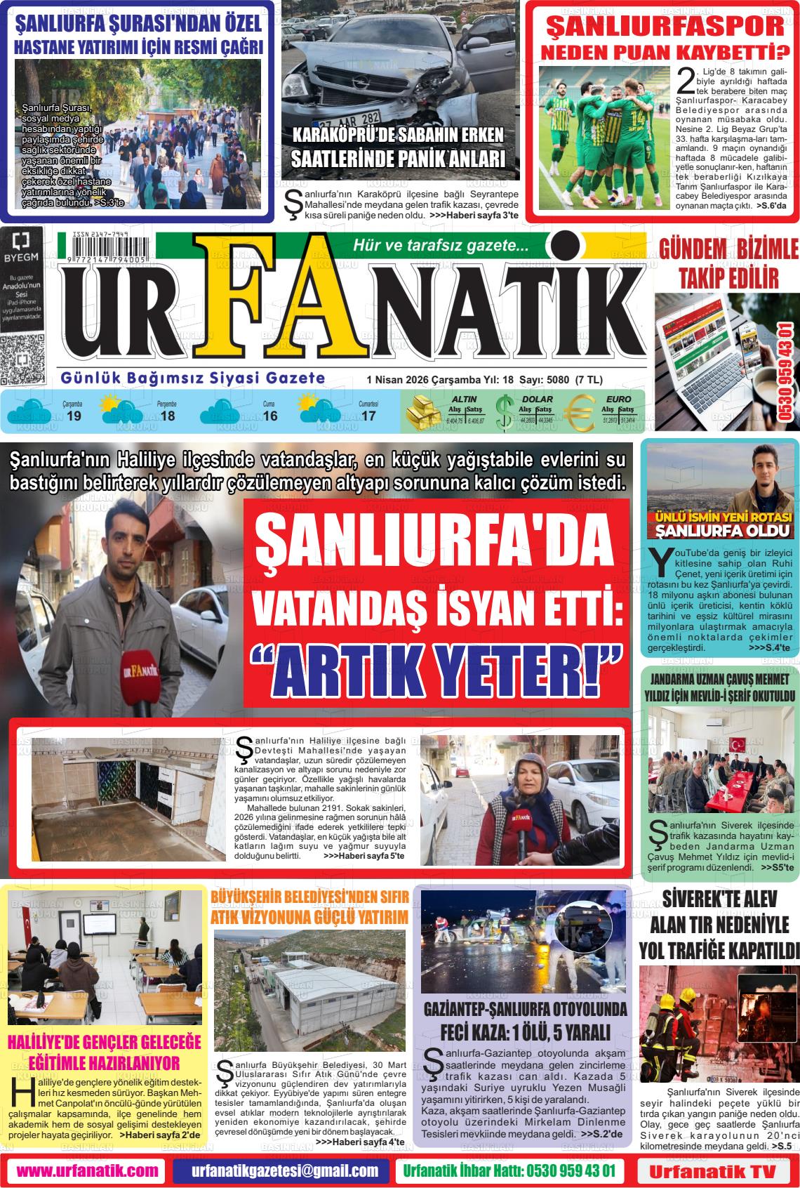 Sanliurfa Urfanatik 01.04.2026