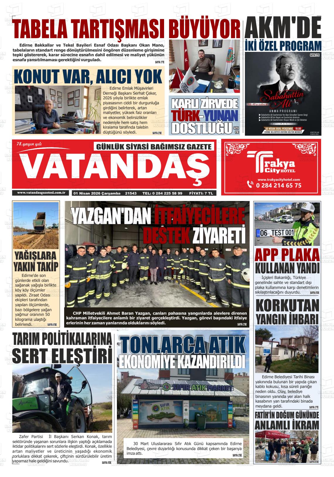 Edirne Vatandas 01.04.2026