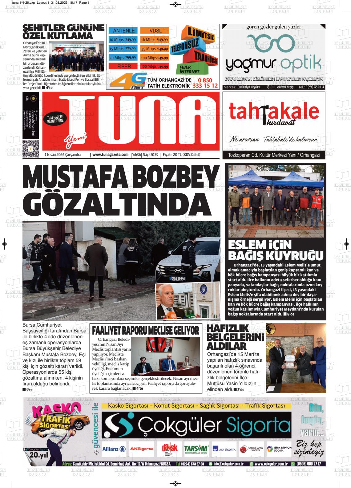 Izmir Yenigun 01.04.2026