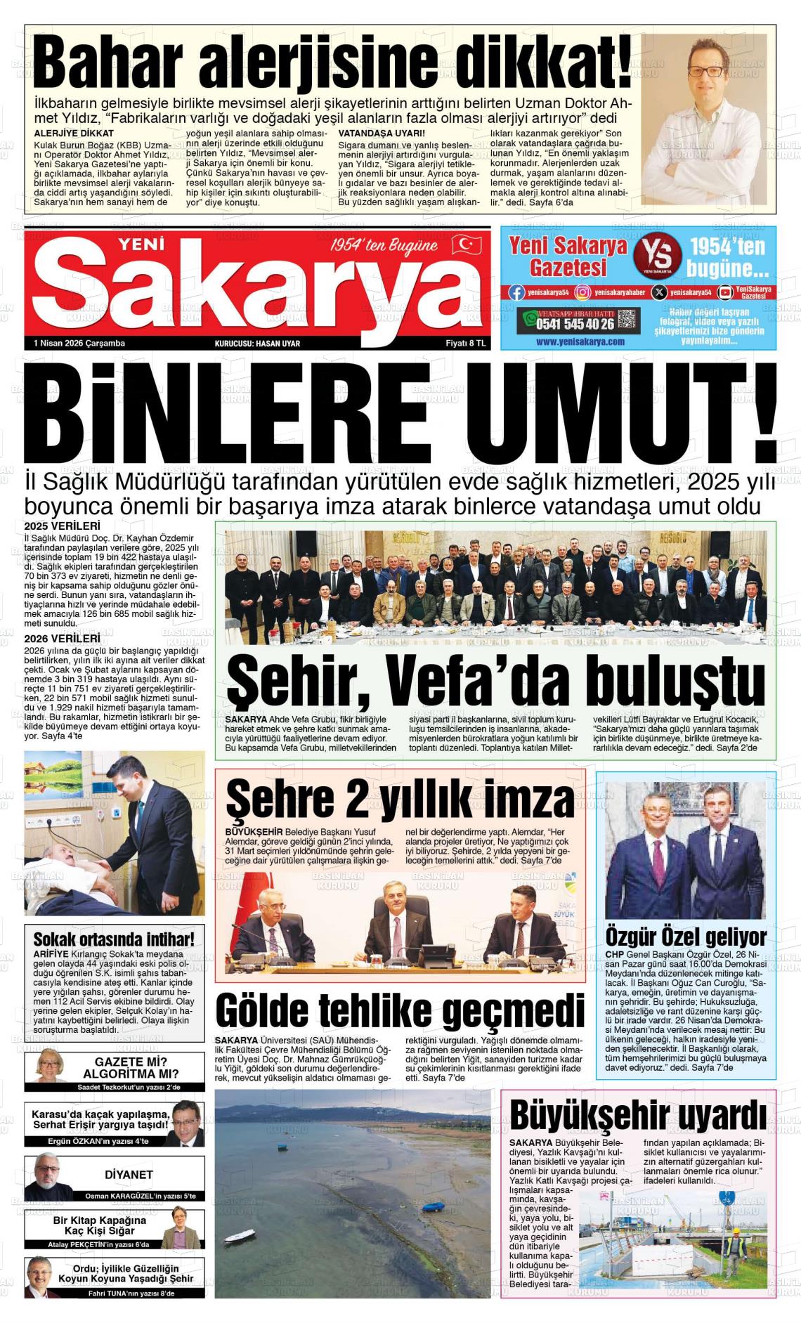 Sakarya Yeni 01.04.2026
