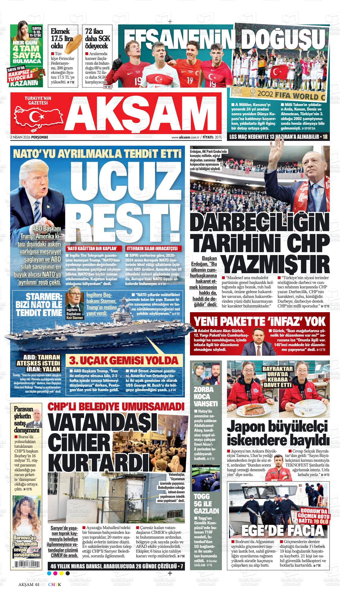Akşam Gazetesi 02.04.2026