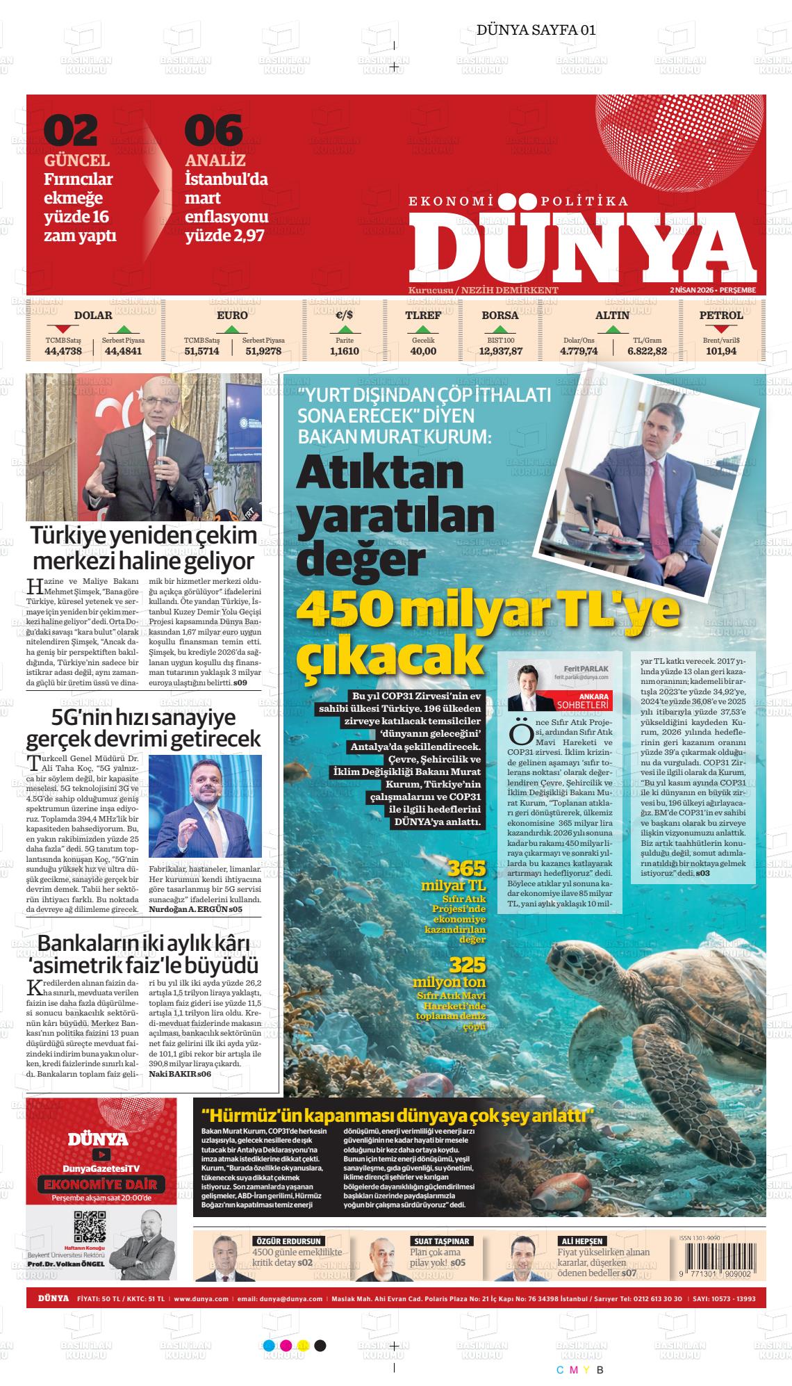 Dünya Gazetesi 02.04.2026