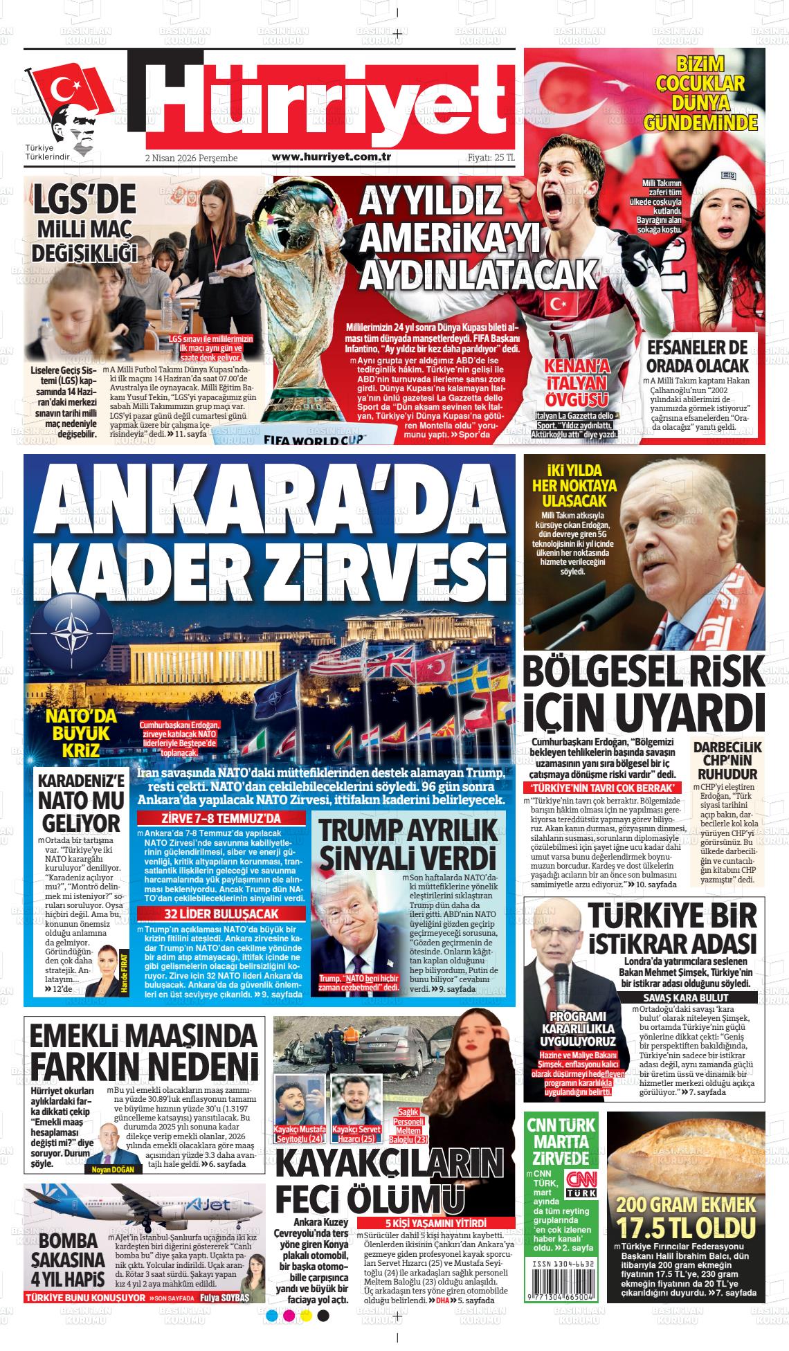 Hürriyet Gazetesi 02.04.2026