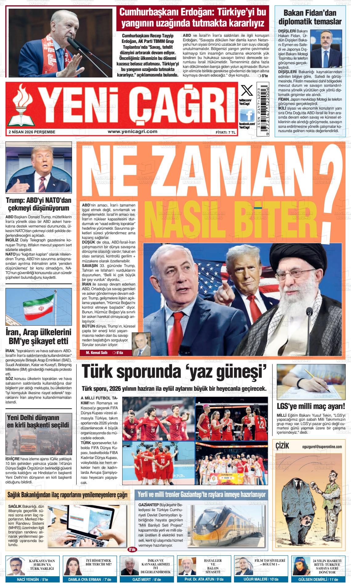 Istanbul Yenicagri 02.04.2026