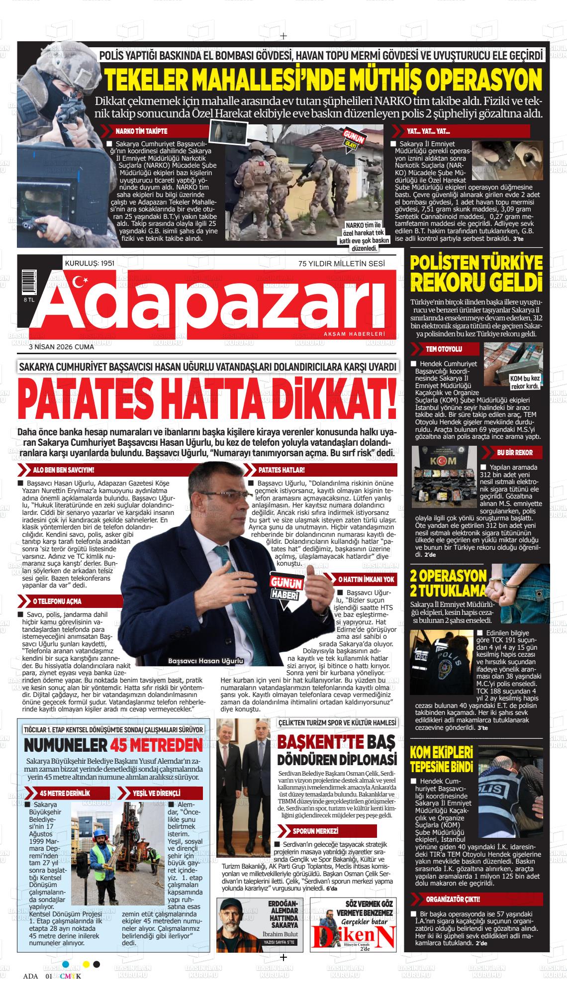 Sakarya Adapazariaksamhaberleri 03.04.2026