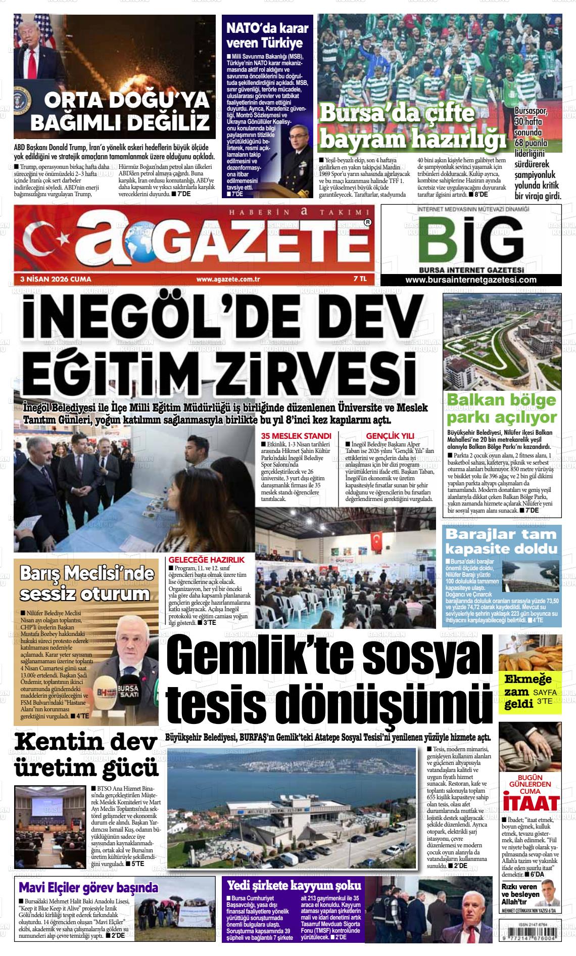 Bursa Agazete 03.04.2026