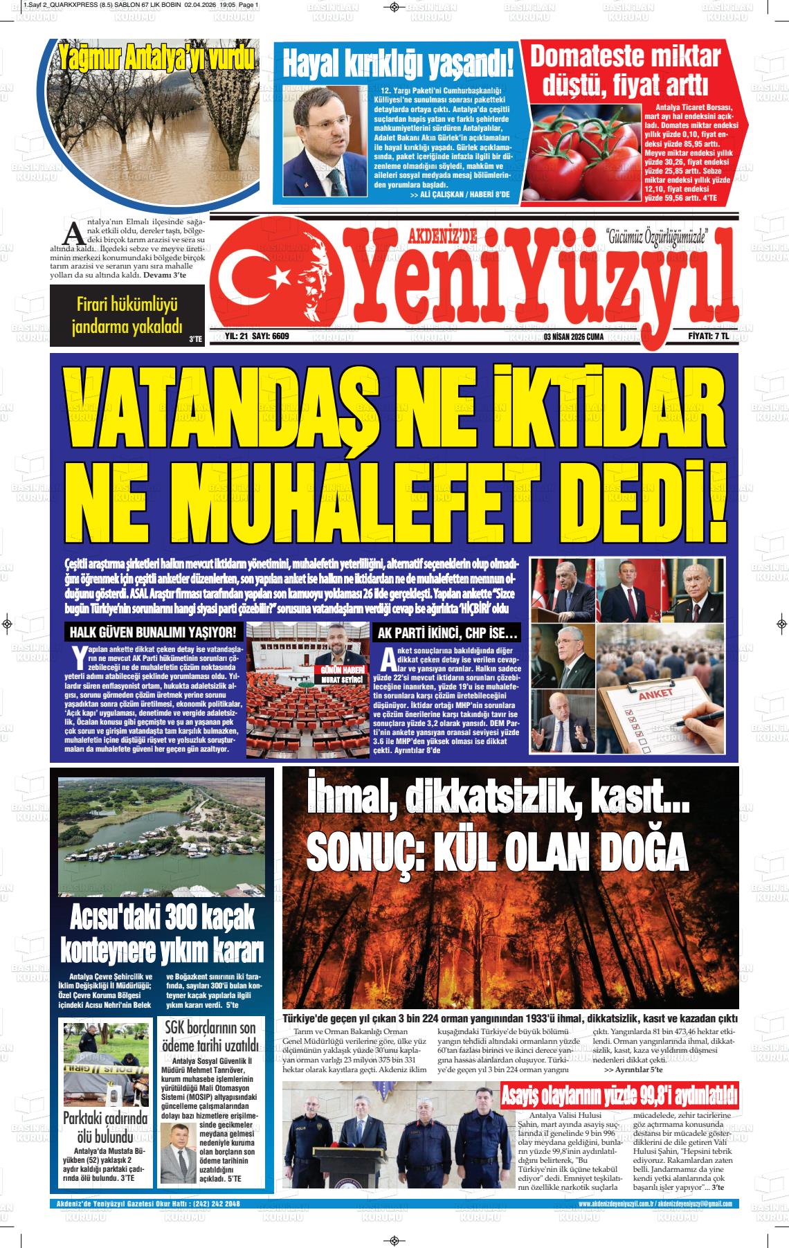 Antalya Akdenizdeyeniyuzyil 03.04.2026
