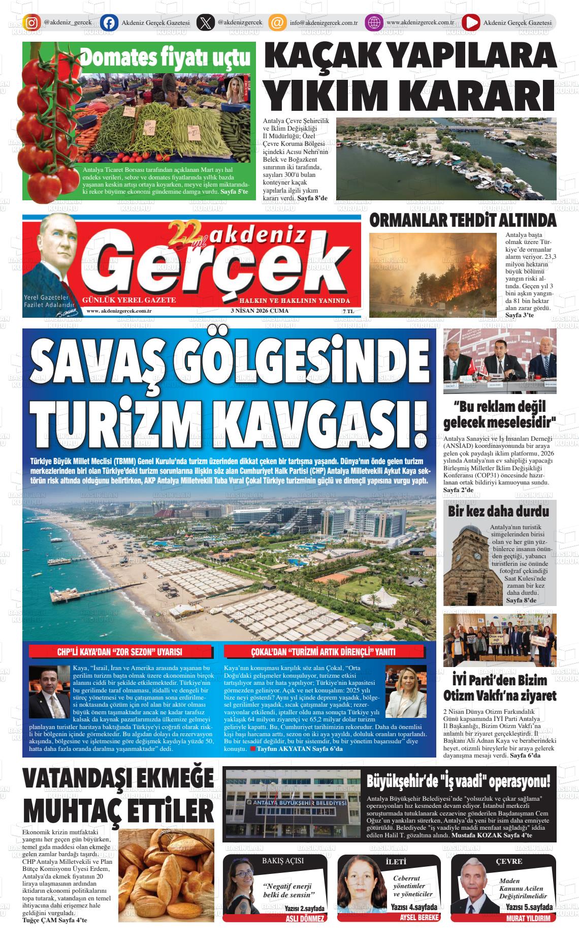 Antalya Akdenizgercek 03.04.2026
