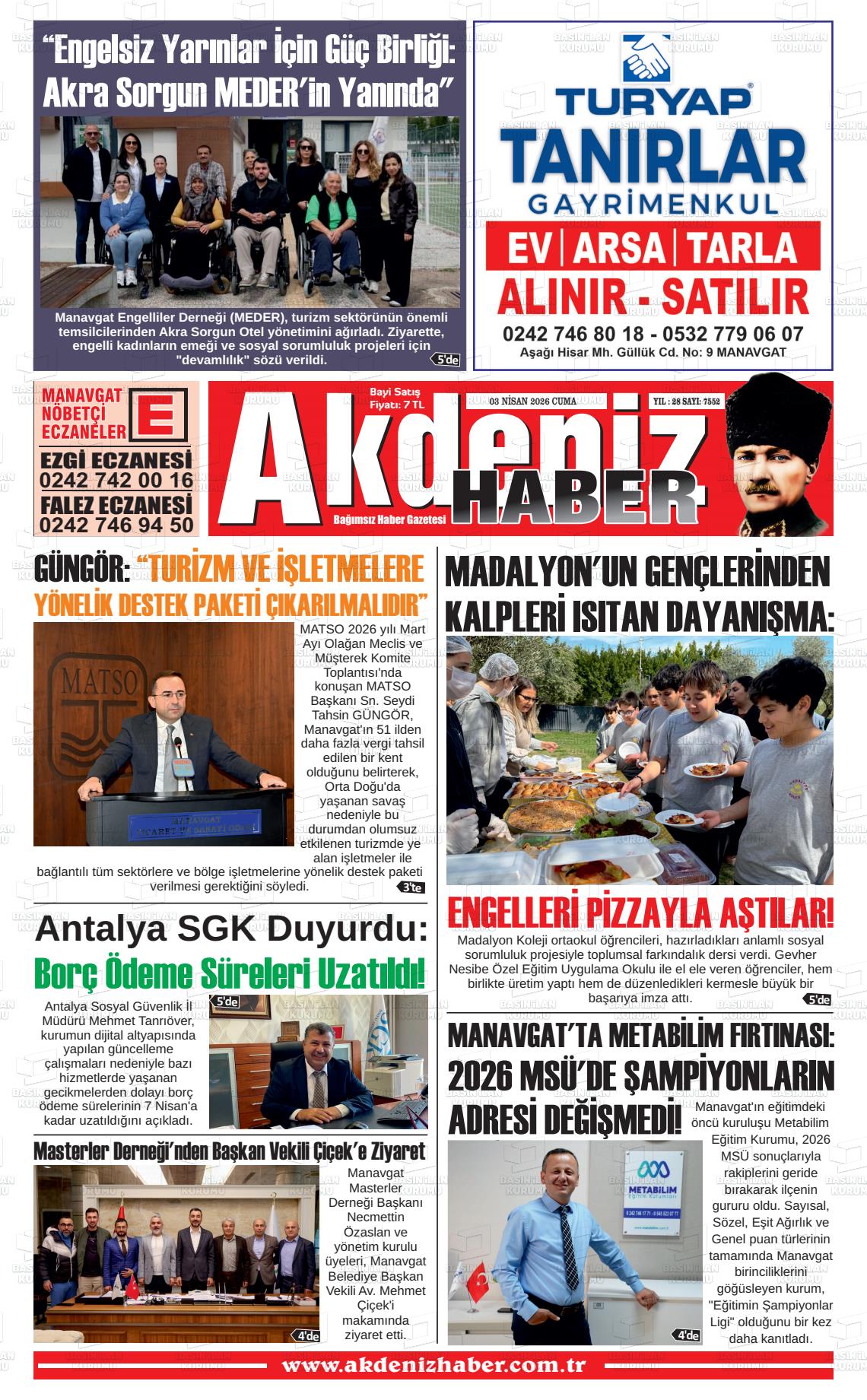 Antalya Akdenizhaber 03.04.2026