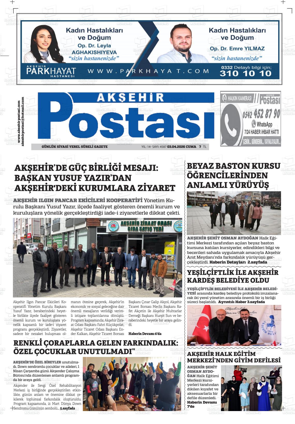 Konya Aksehirpostasi 03.04.2026
