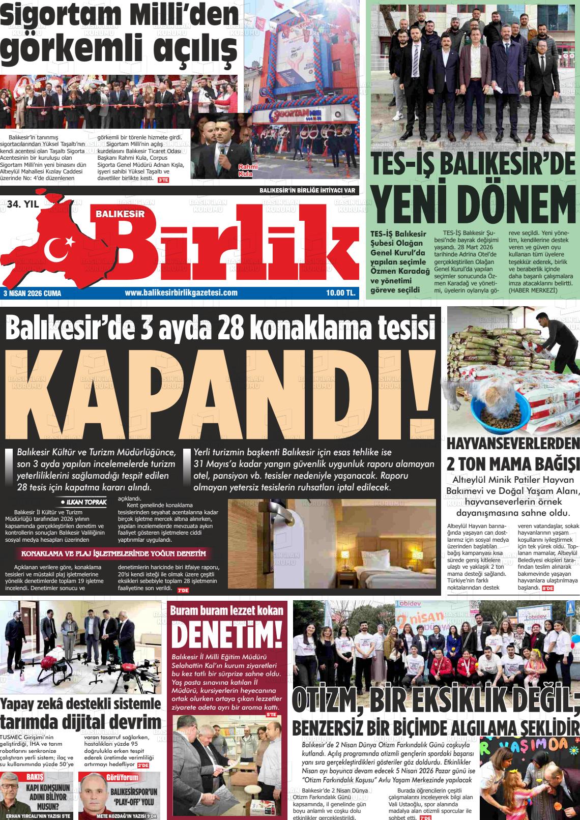 Balikesir Birlik 03.04.2026
