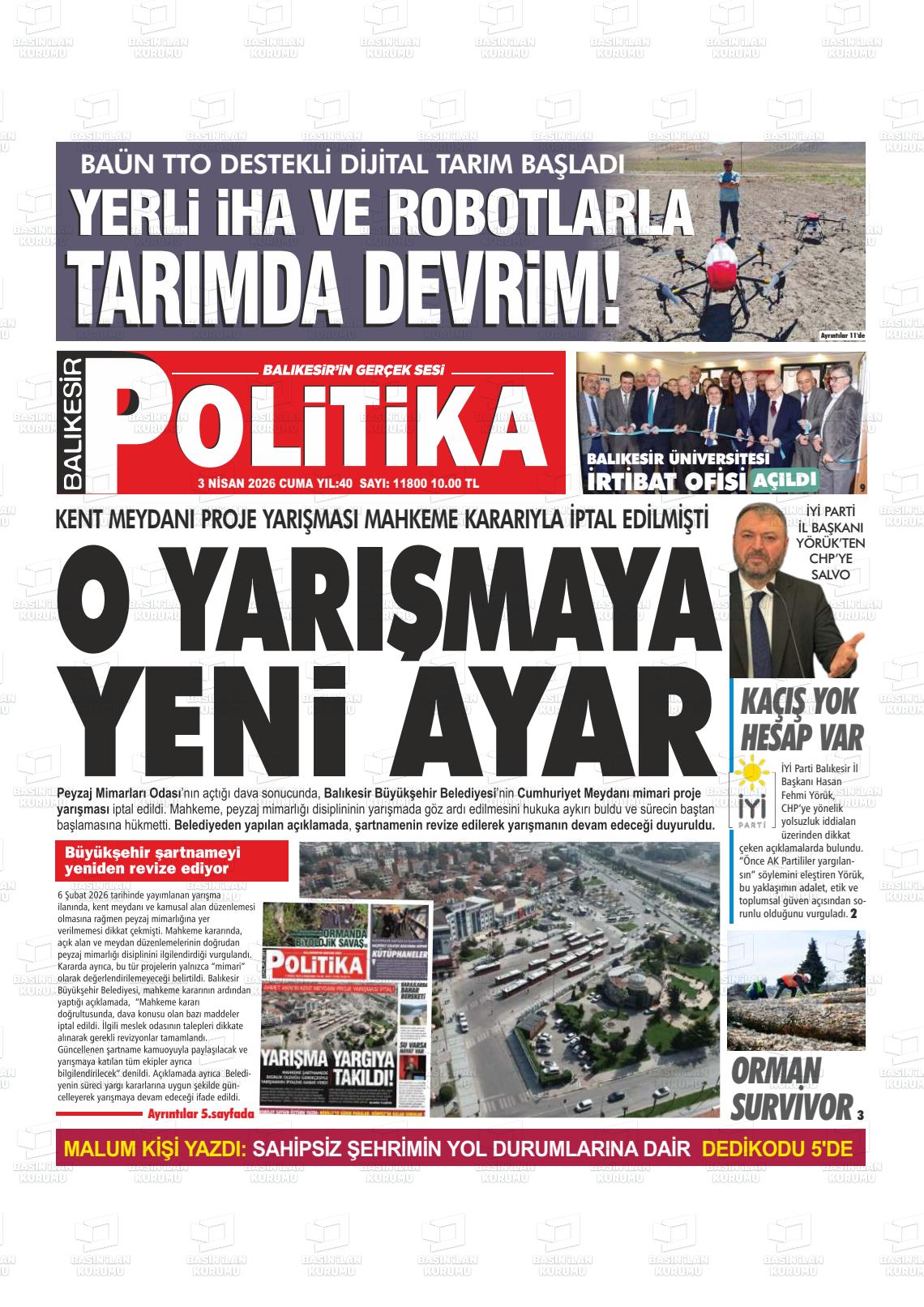 Balikesir Politika 03.04.2026