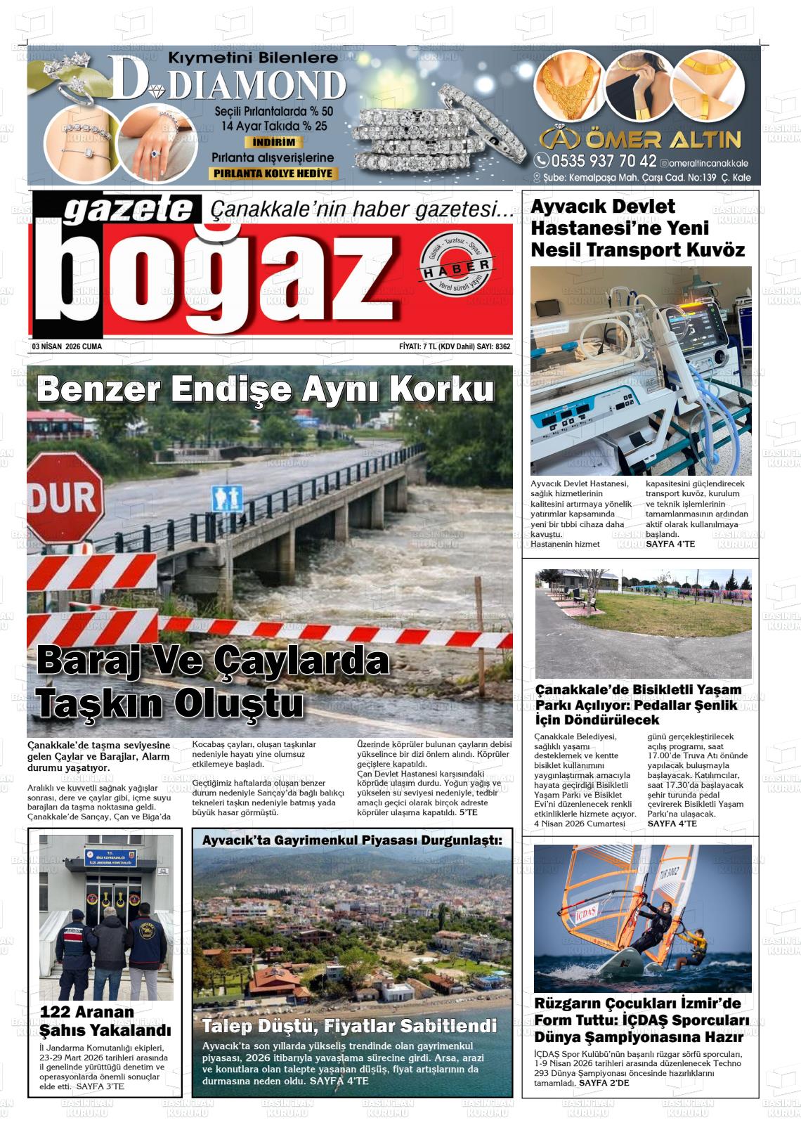 Canakkale Bogaz 03.04.2026