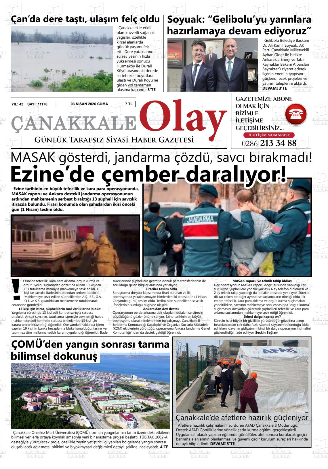 Canakkale Olay 03.04.2026