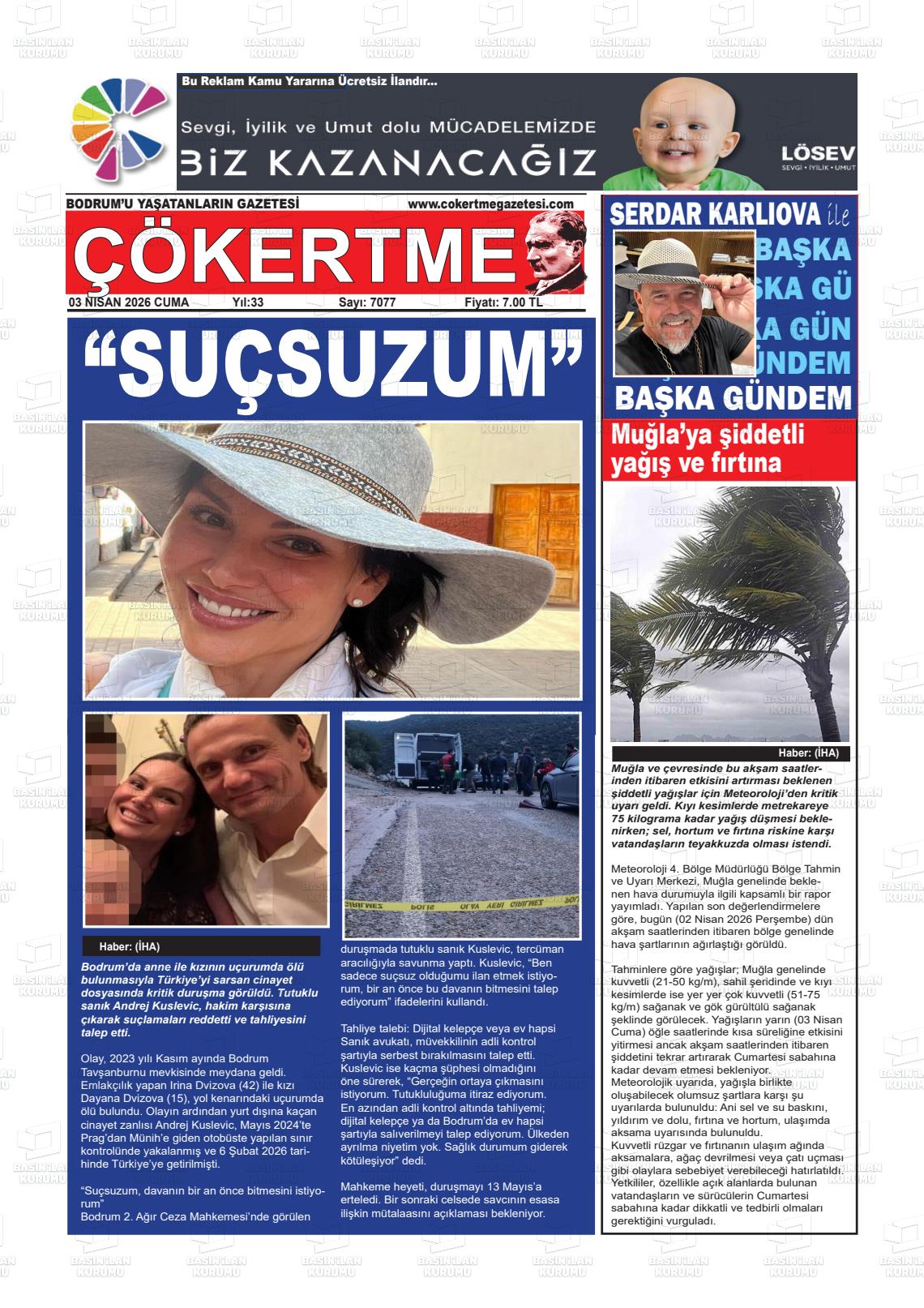Mugla Cokertme 03.04.2026
