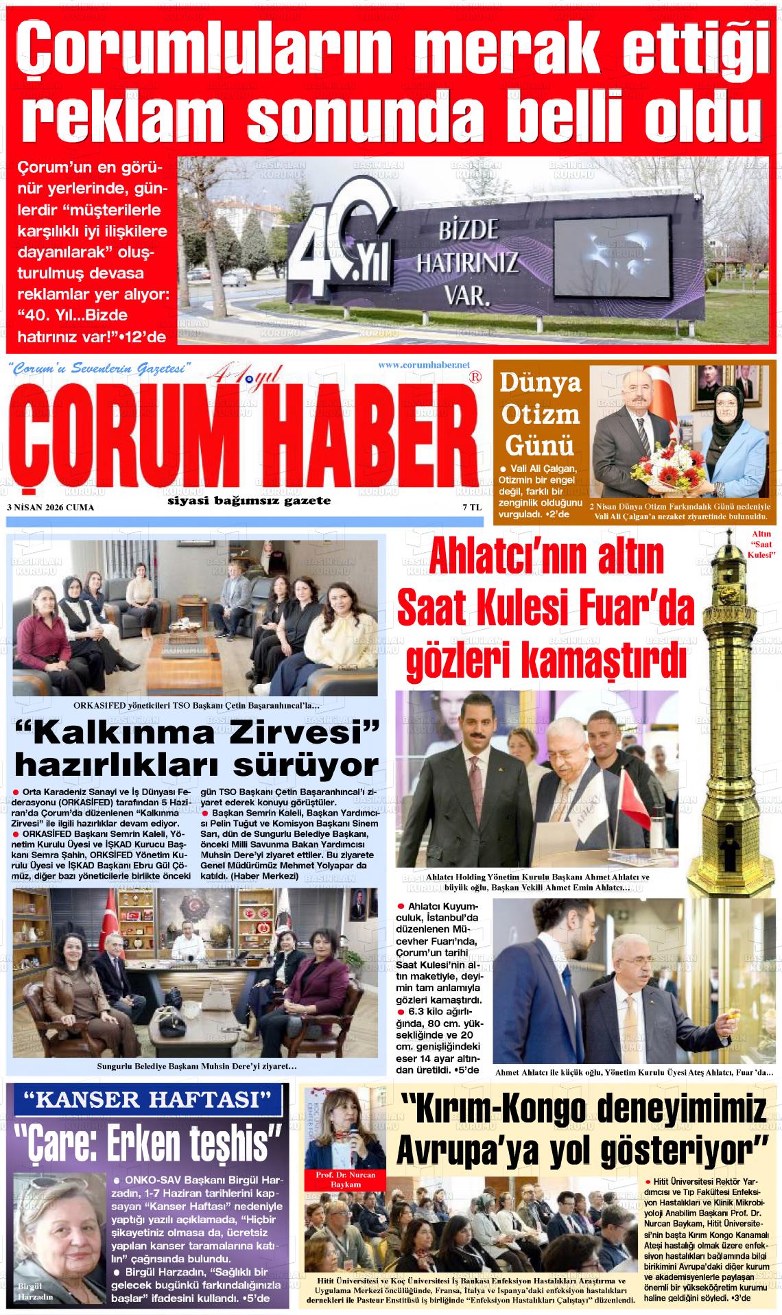 Corum Haber 03.04.2026