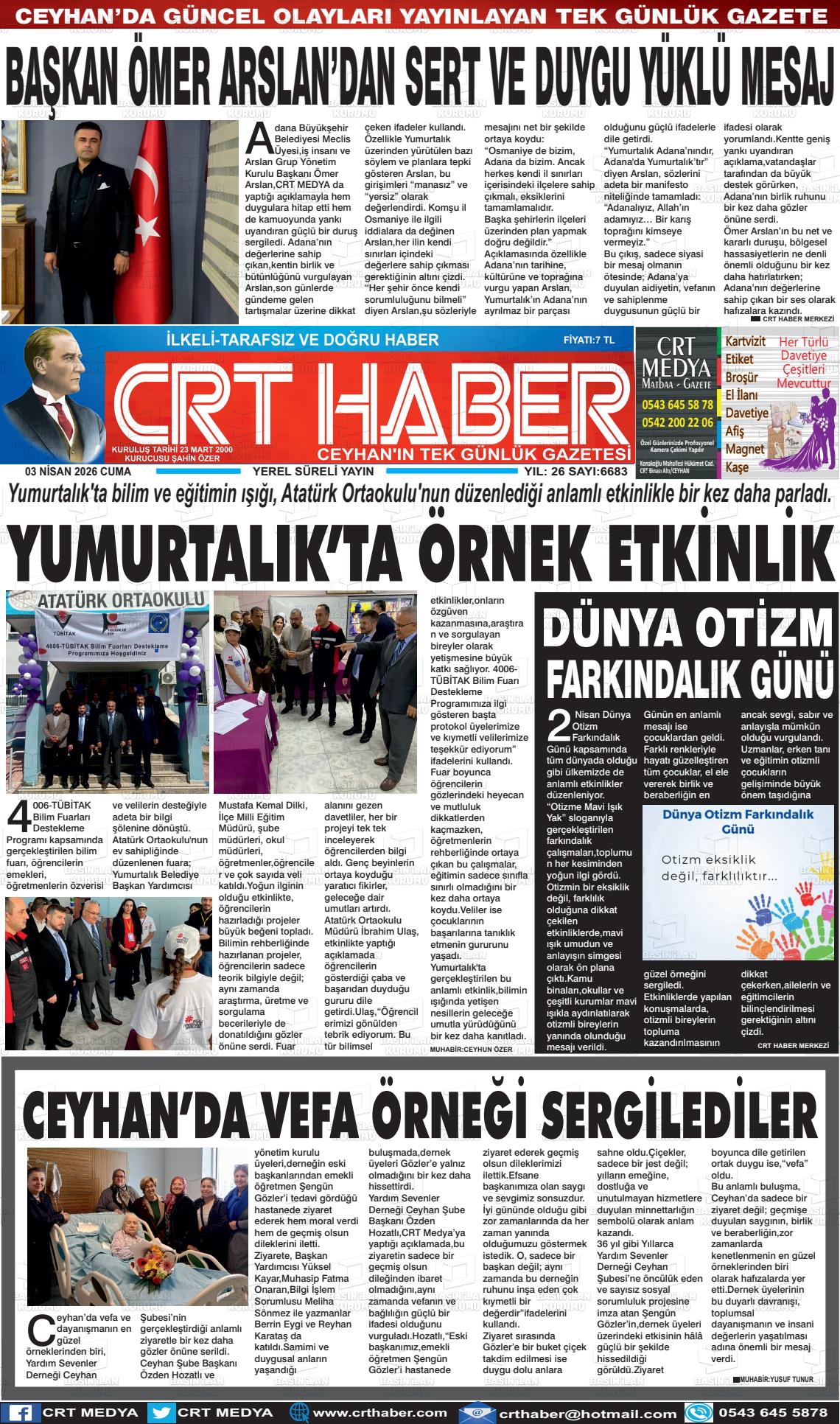 Adana Crthaber 03.04.2026