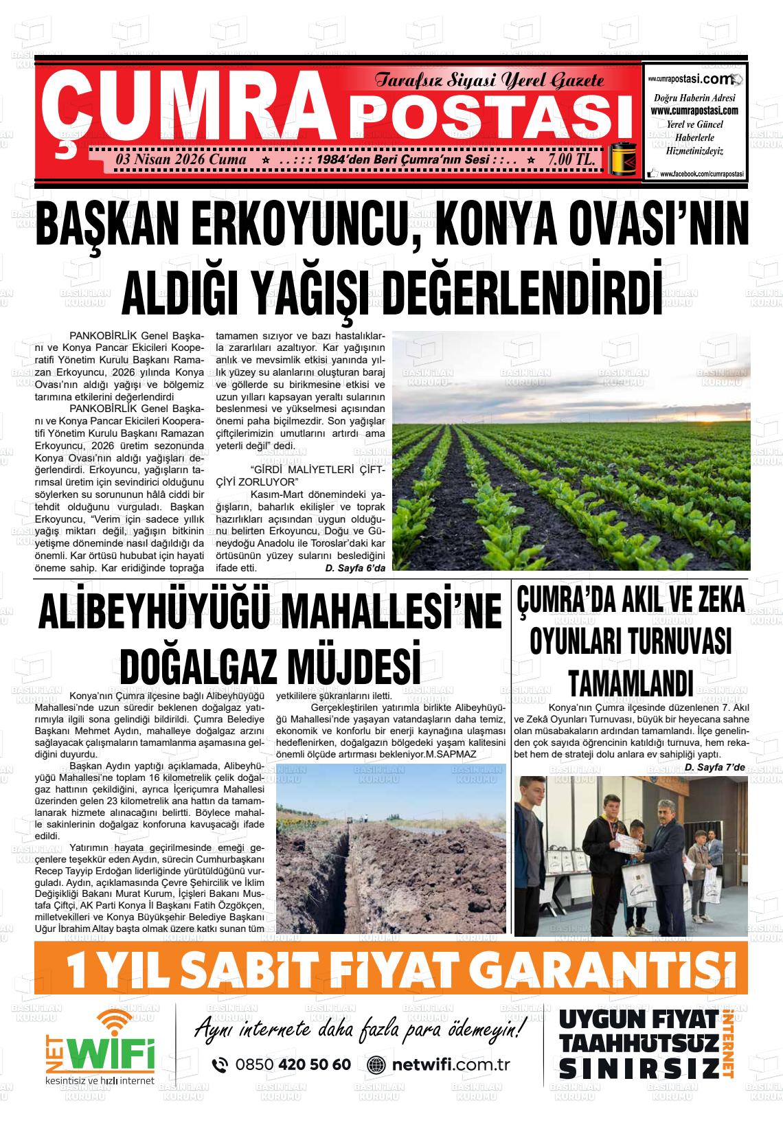 Konya Cumrapostasi 03.04.2026