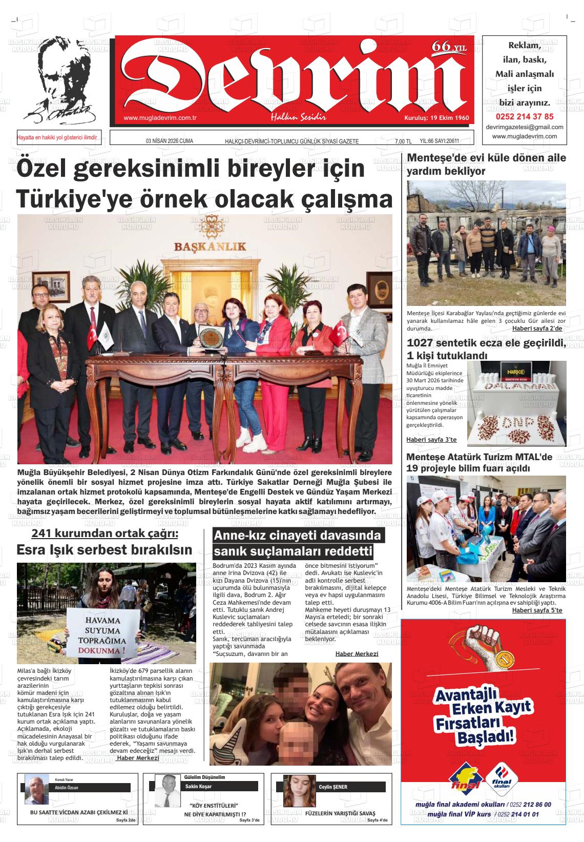 Tekirdag Devrim 03.04.2026