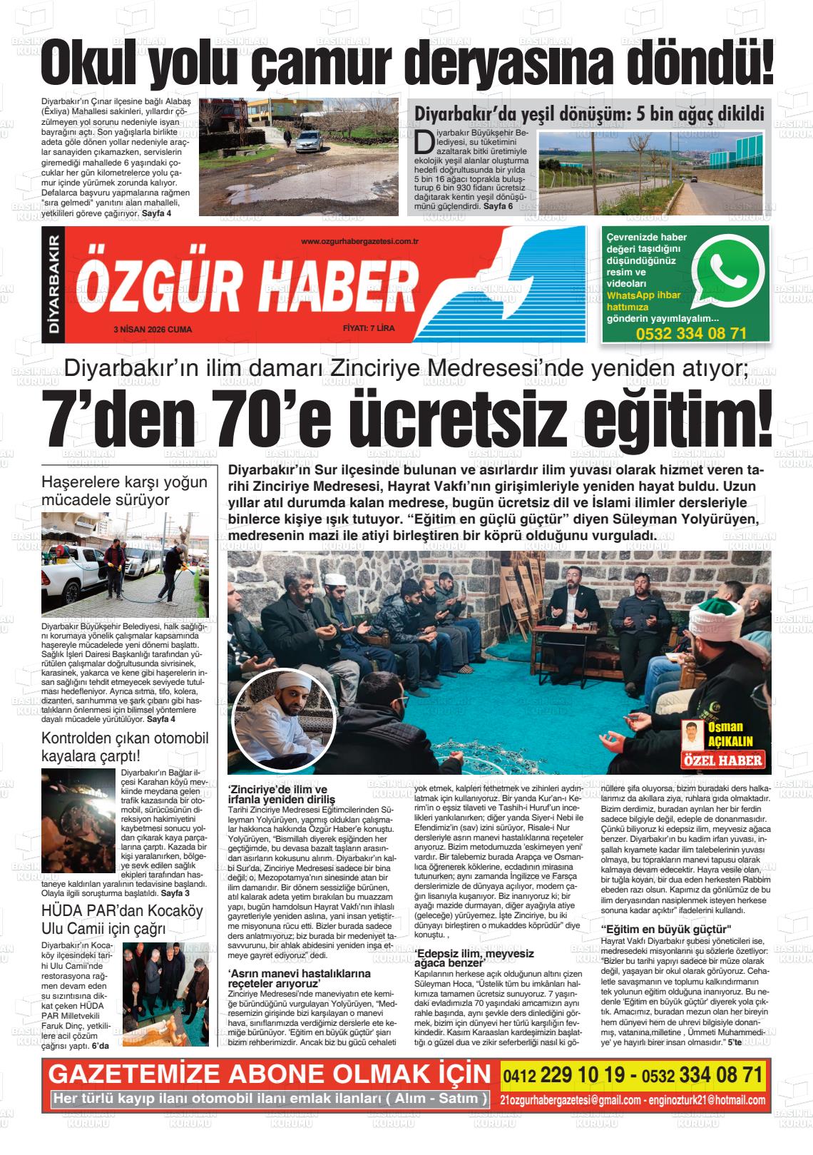 Diyarbakir Ozgurhaber 03.04.2026