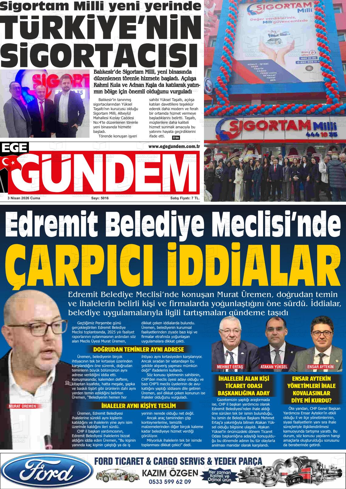Balikesir Egegundem 03.04.2026
